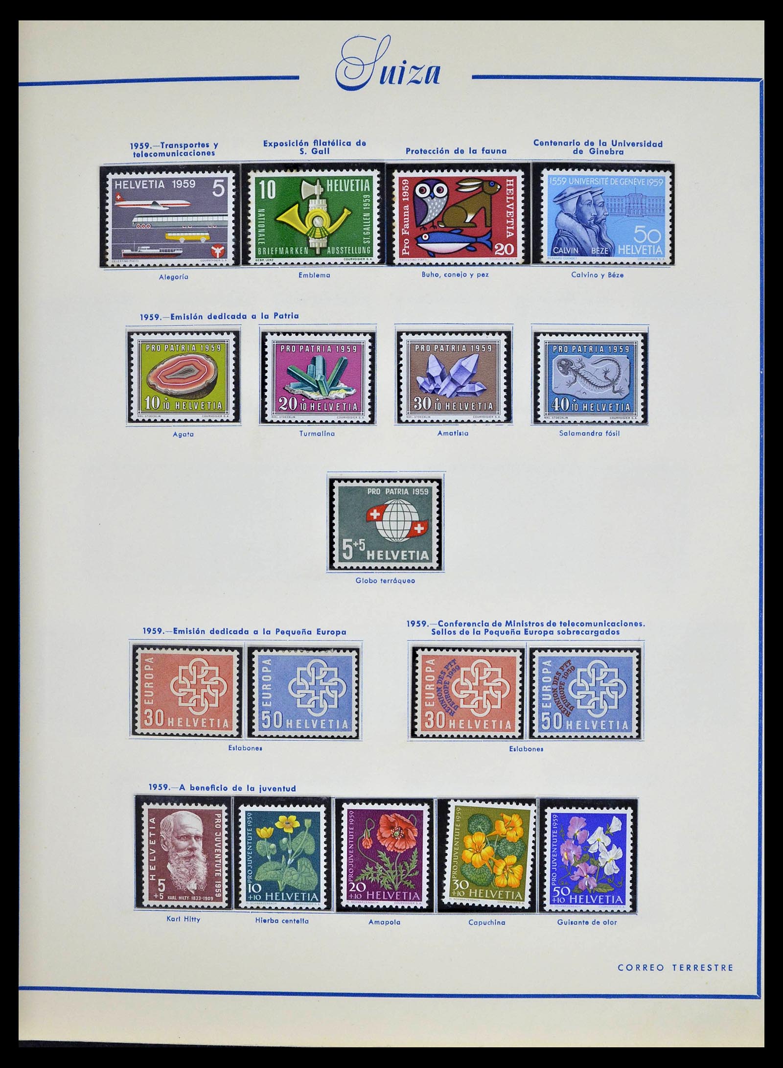 39217 0037 - Postzegelverzameling 39217 Zwitserland 1850-1986.