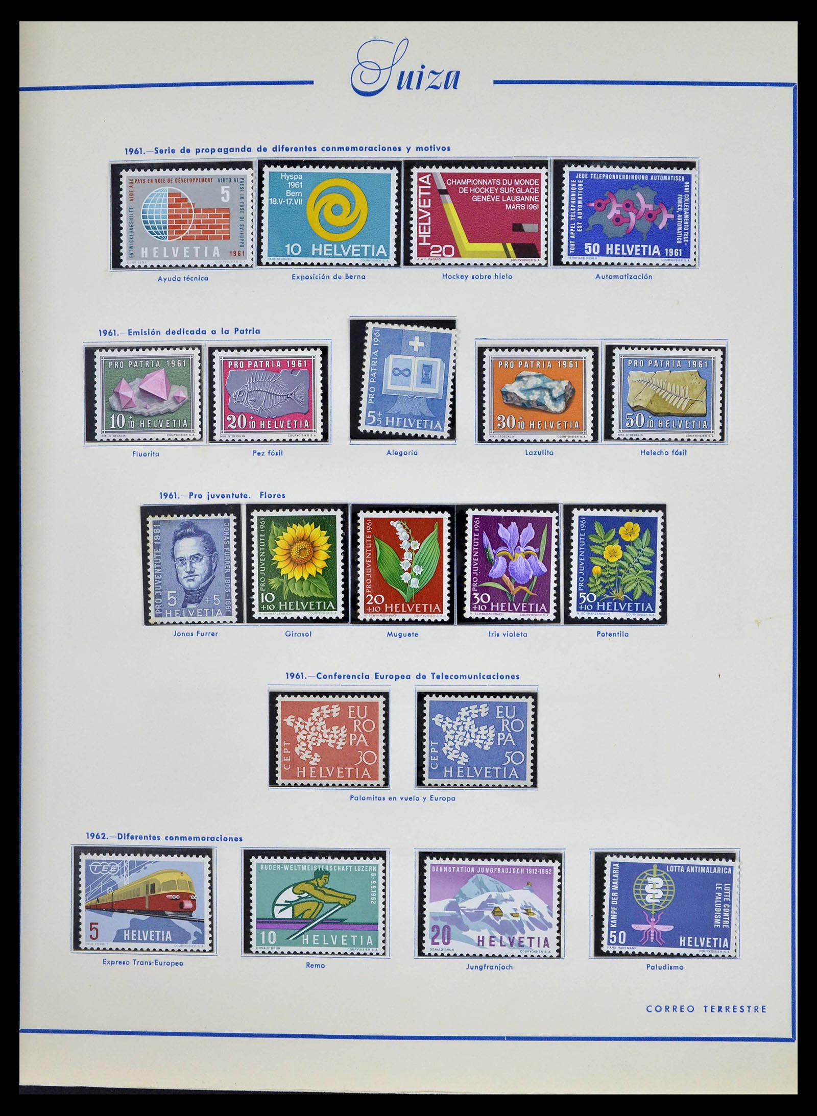 39217 0040 - Postzegelverzameling 39217 Zwitserland 1850-1986.