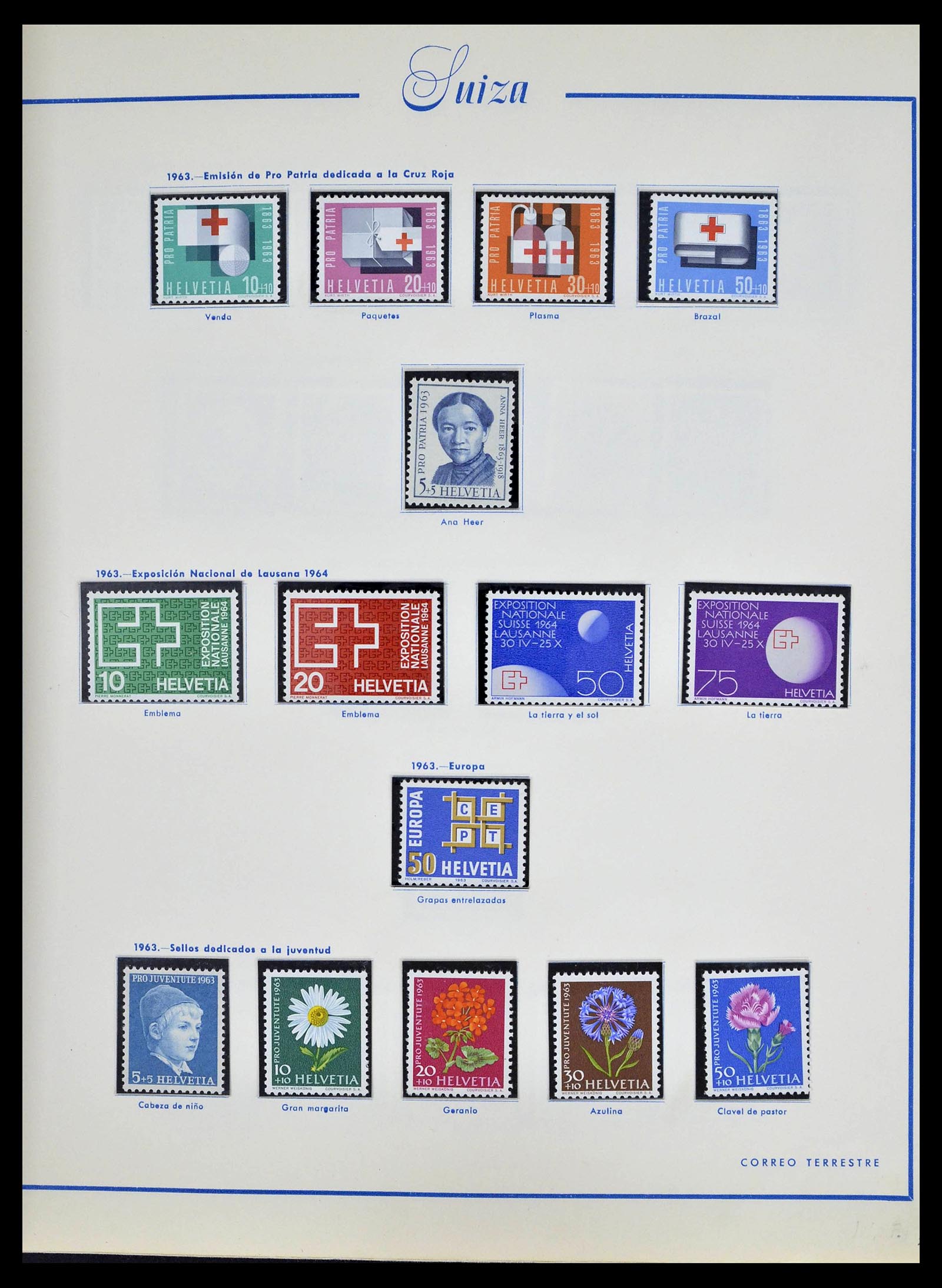 39217 0042 - Stamp collection 39217 Switzerland 1850-1986.