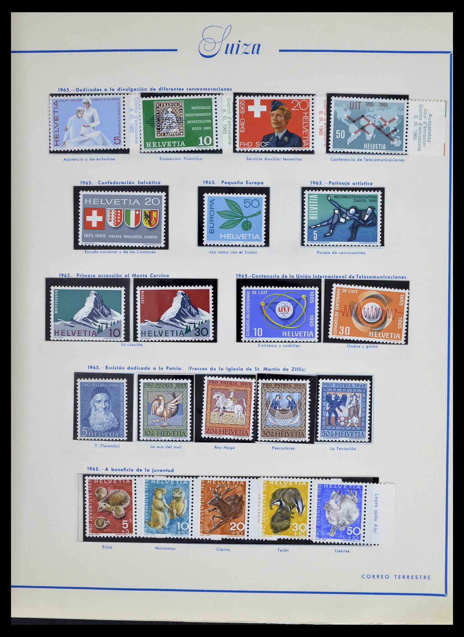 39217 0044 - Stamp collection 39217 Switzerland 1850-1986.