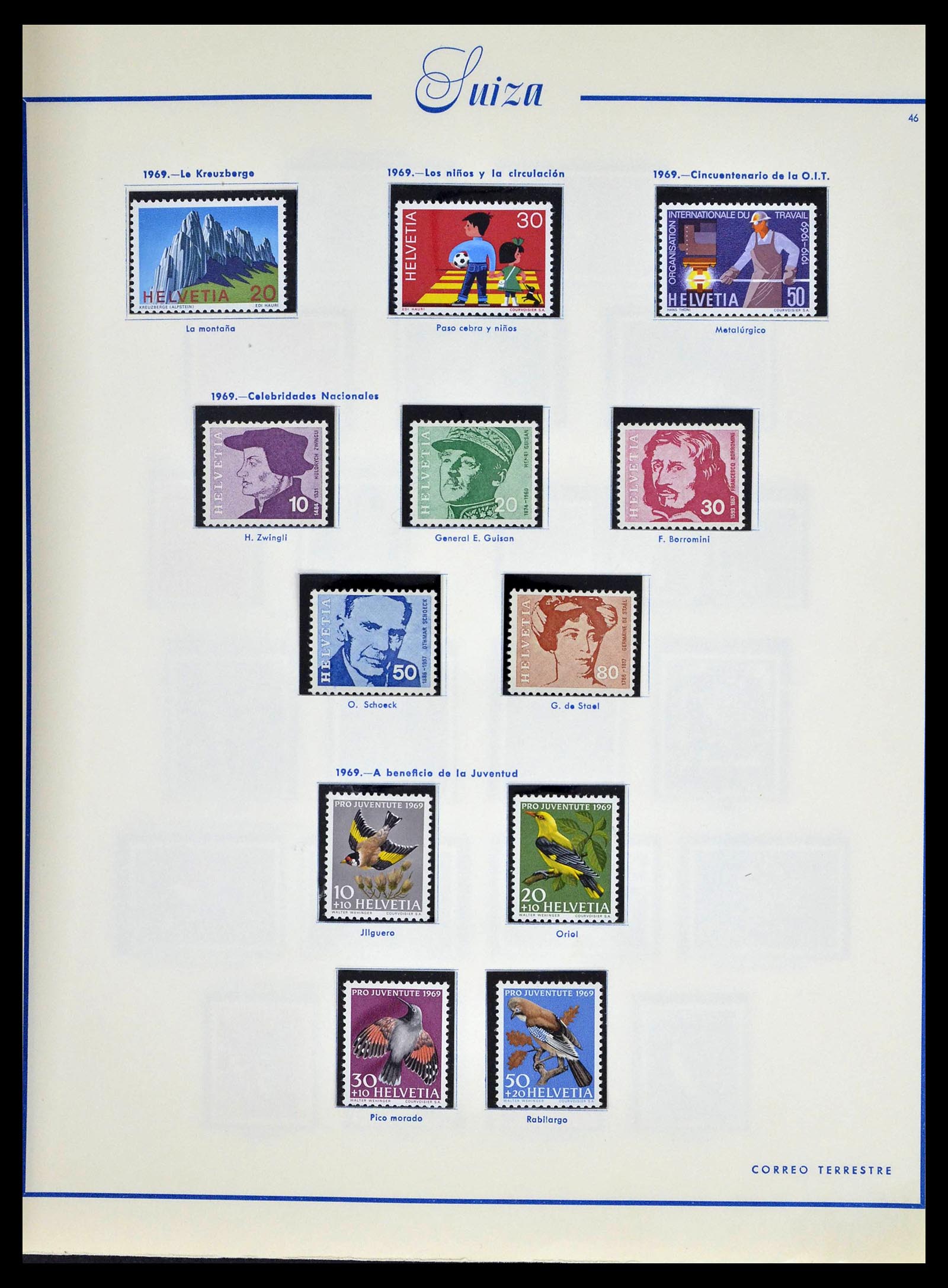 39217 0050 - Stamp collection 39217 Switzerland 1850-1986.