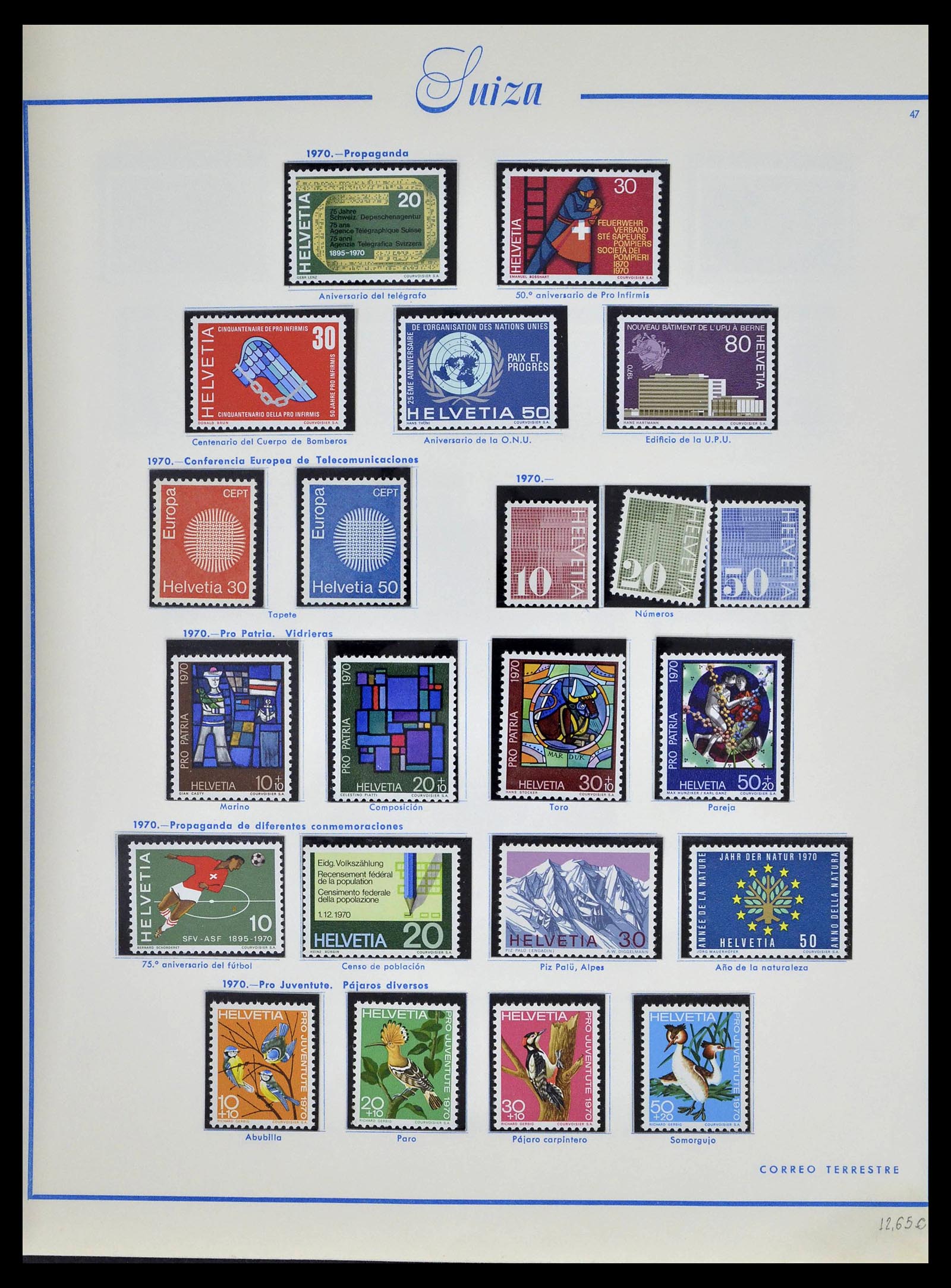 39217 0051 - Stamp collection 39217 Switzerland 1850-1986.