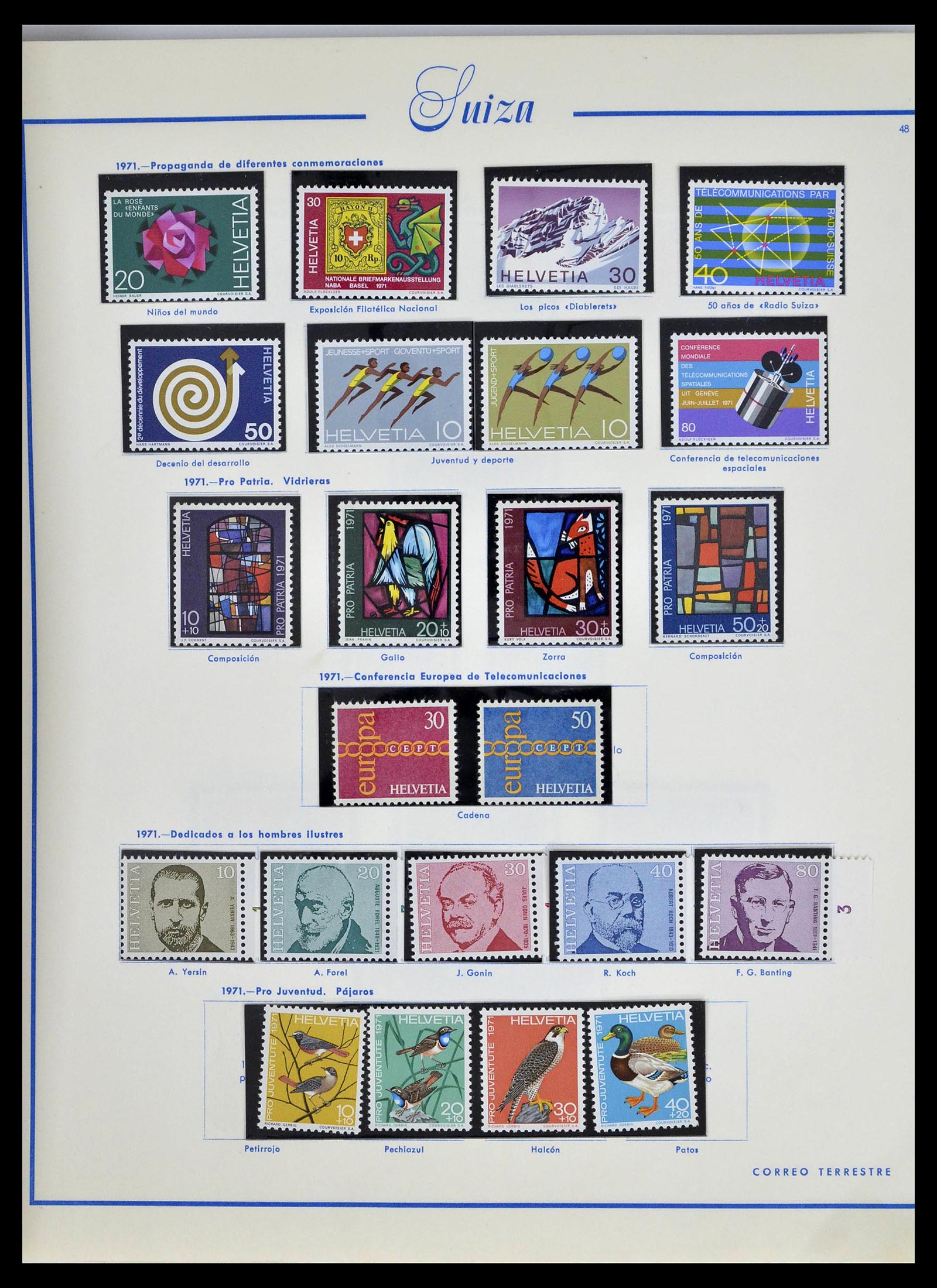 39217 0053 - Stamp collection 39217 Switzerland 1850-1986.