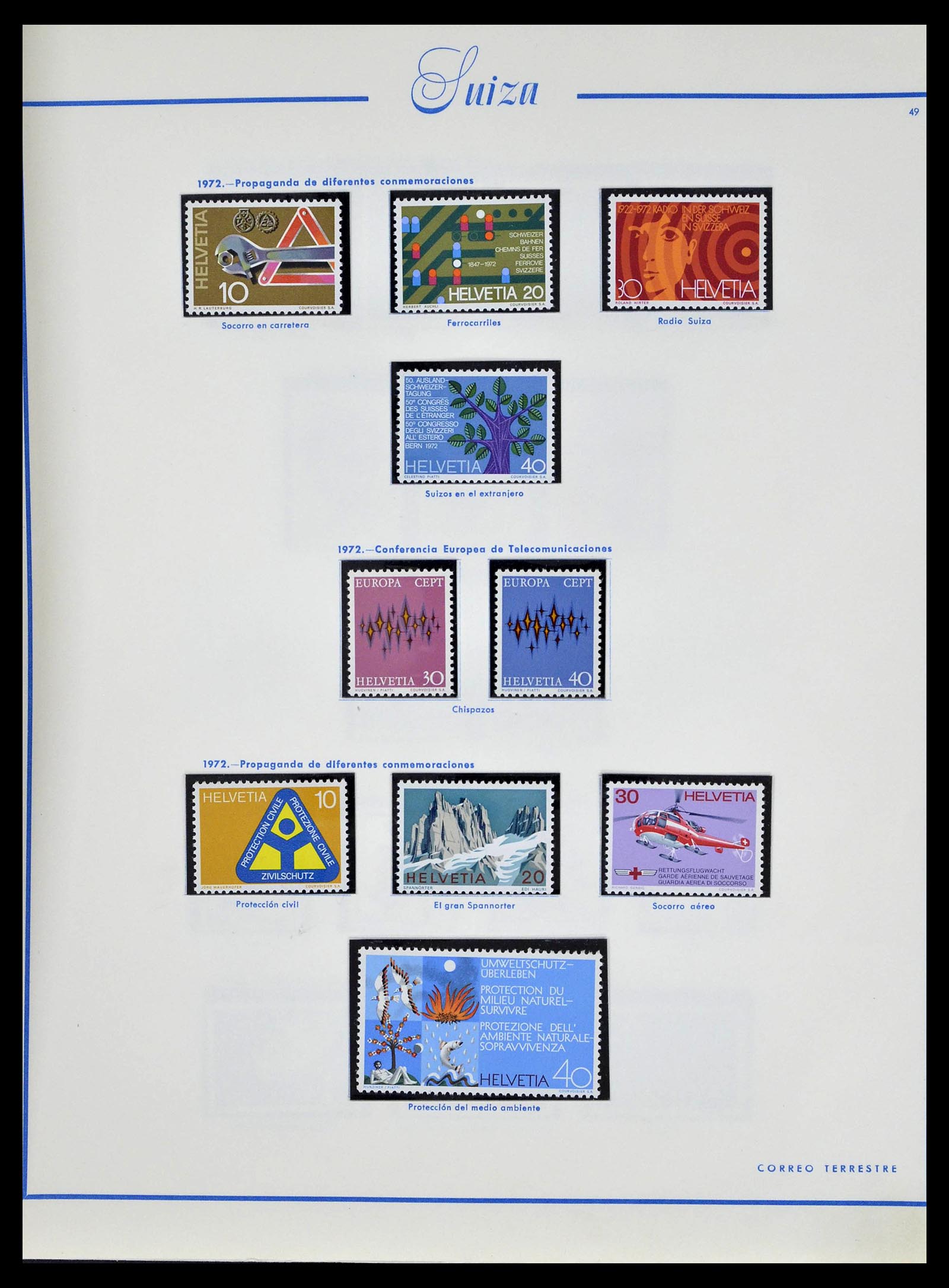 39217 0054 - Stamp collection 39217 Switzerland 1850-1986.