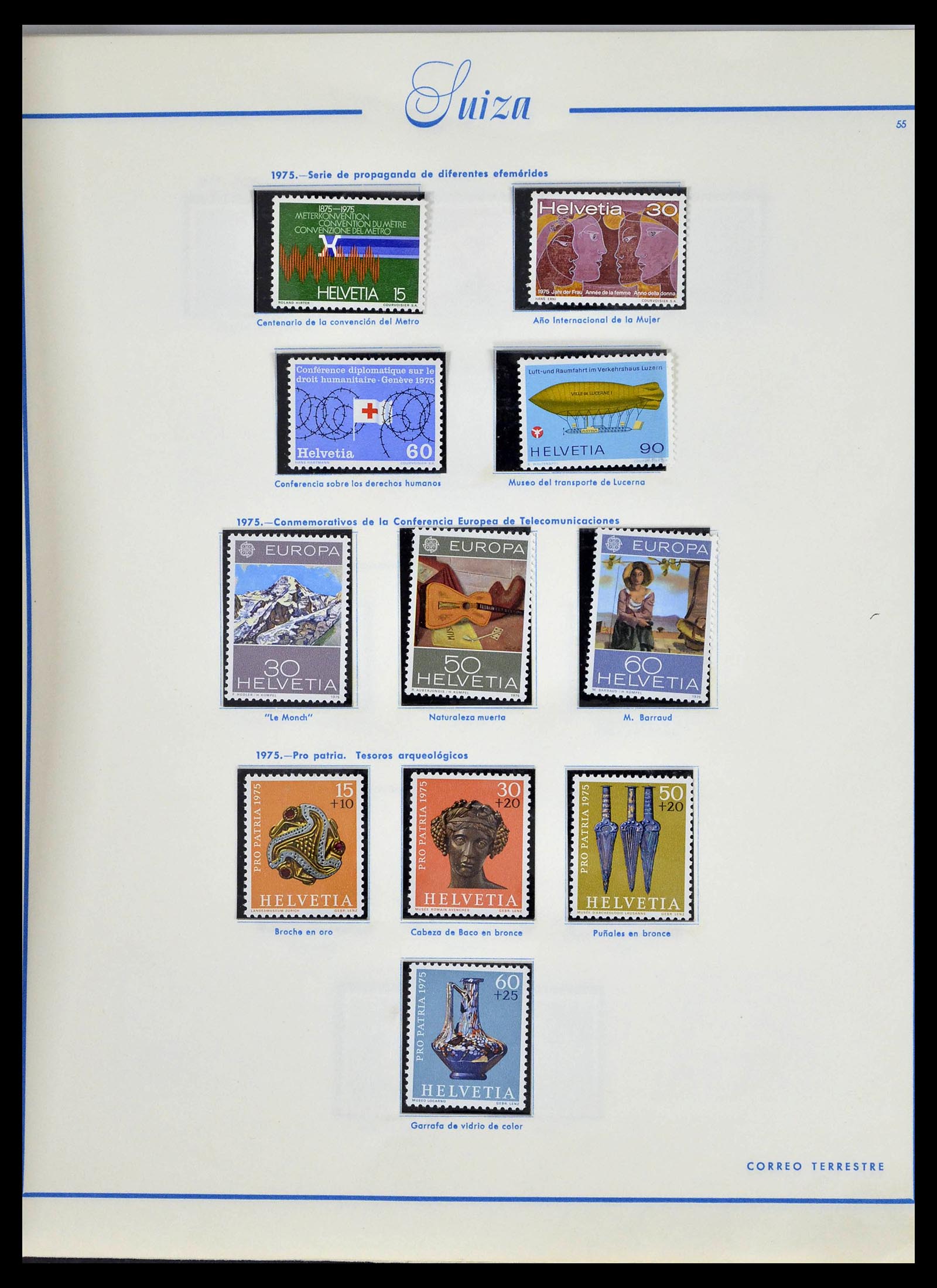 39217 0061 - Postzegelverzameling 39217 Zwitserland 1850-1986.
