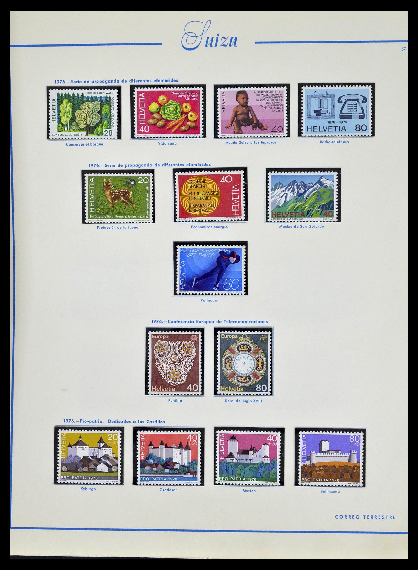39217 0063 - Postzegelverzameling 39217 Zwitserland 1850-1986.