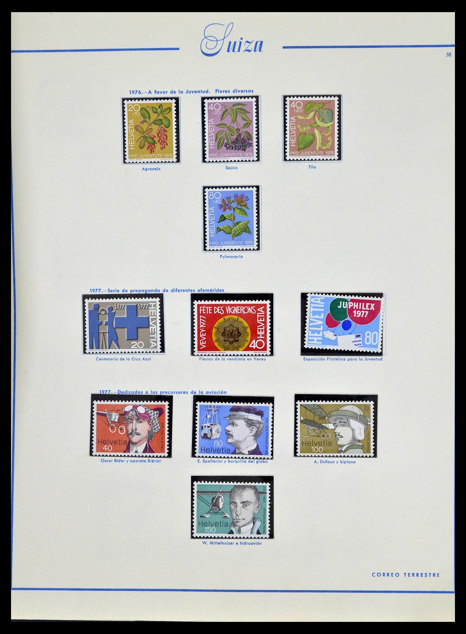 39217 0064 - Postzegelverzameling 39217 Zwitserland 1850-1986.