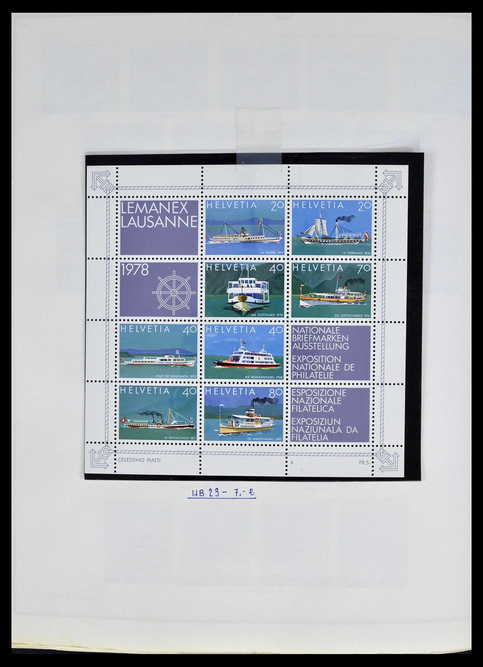 39217 0066 - Postzegelverzameling 39217 Zwitserland 1850-1986.