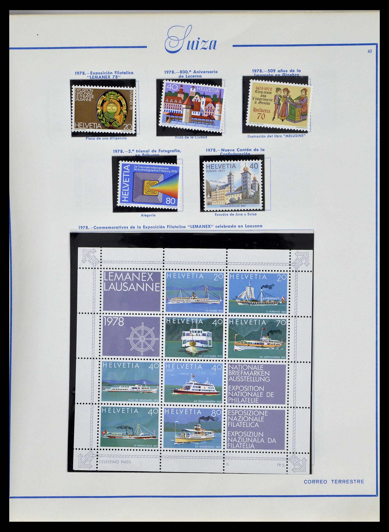 39217 0067 - Postzegelverzameling 39217 Zwitserland 1850-1986.