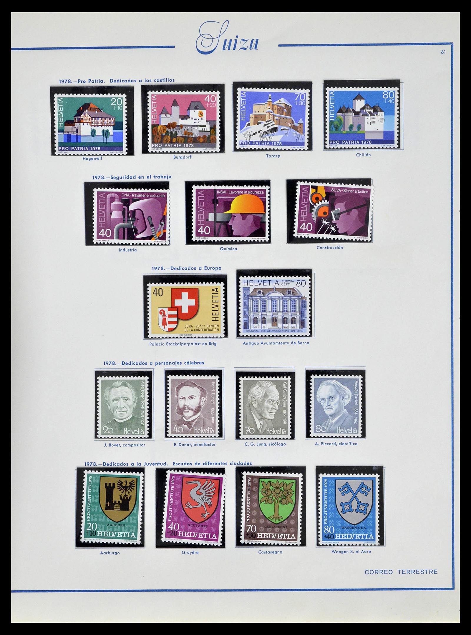 39217 0068 - Postzegelverzameling 39217 Zwitserland 1850-1986.