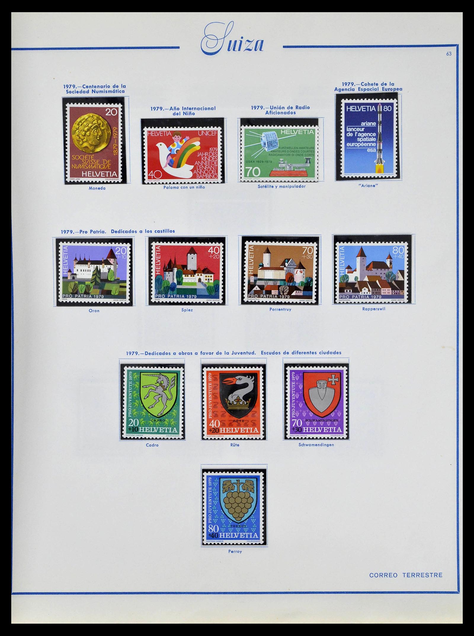 39217 0070 - Postzegelverzameling 39217 Zwitserland 1850-1986.