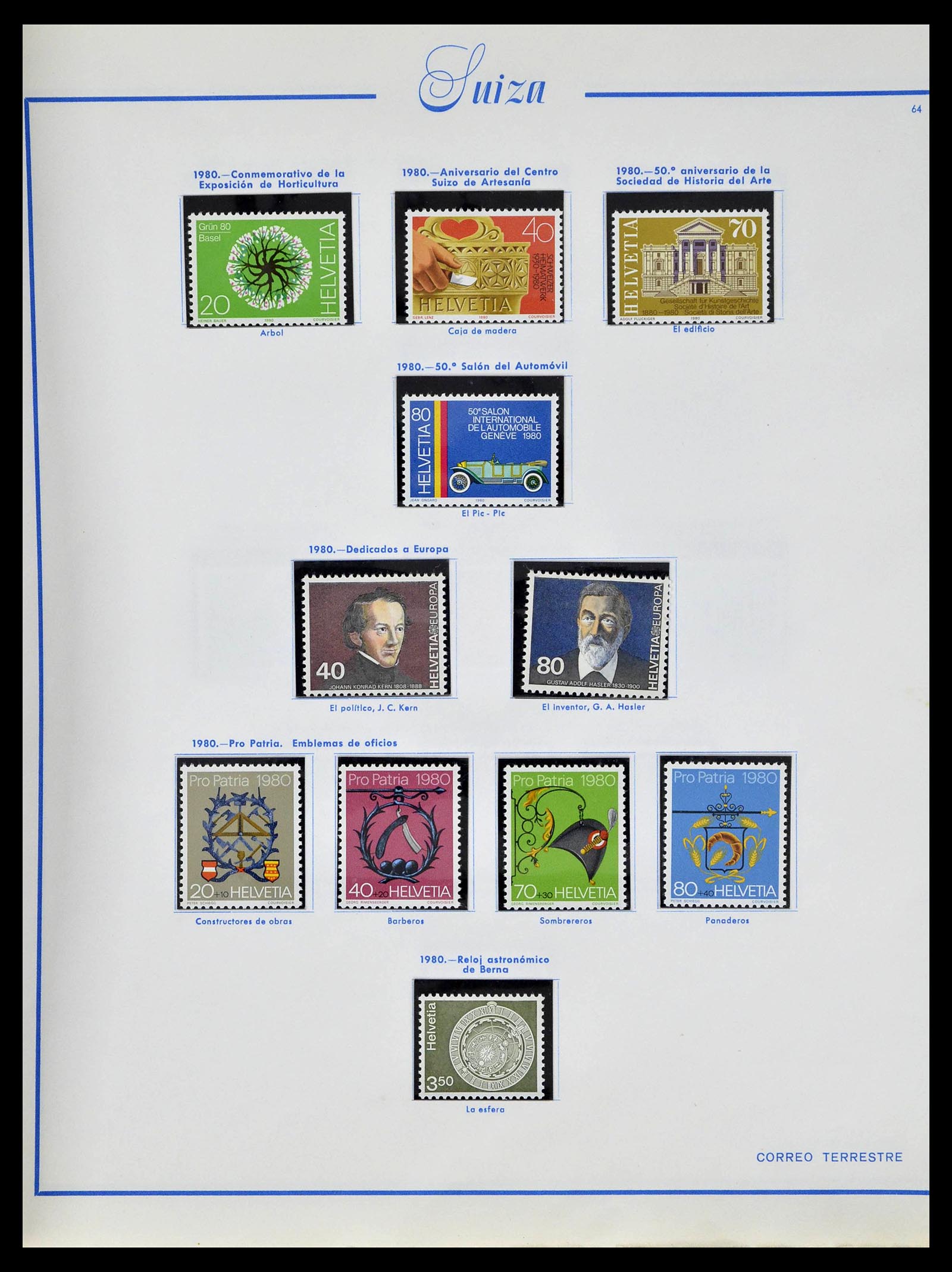 39217 0071 - Postzegelverzameling 39217 Zwitserland 1850-1986.