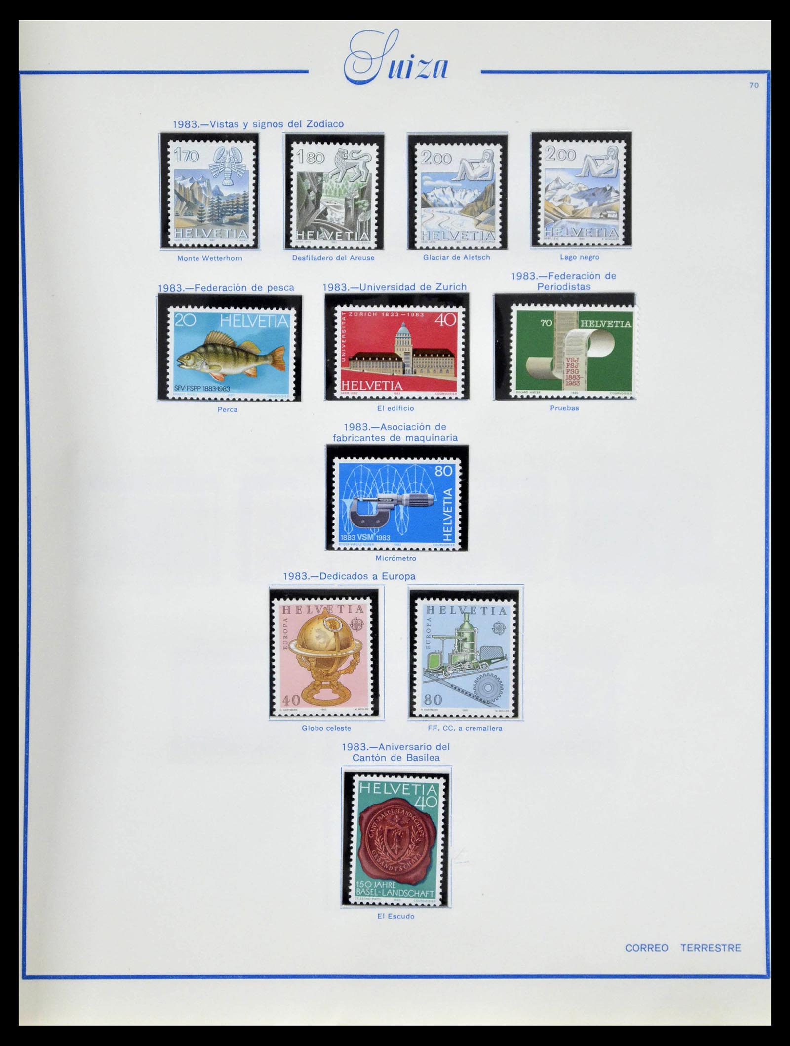 39217 0077 - Postzegelverzameling 39217 Zwitserland 1850-1986.