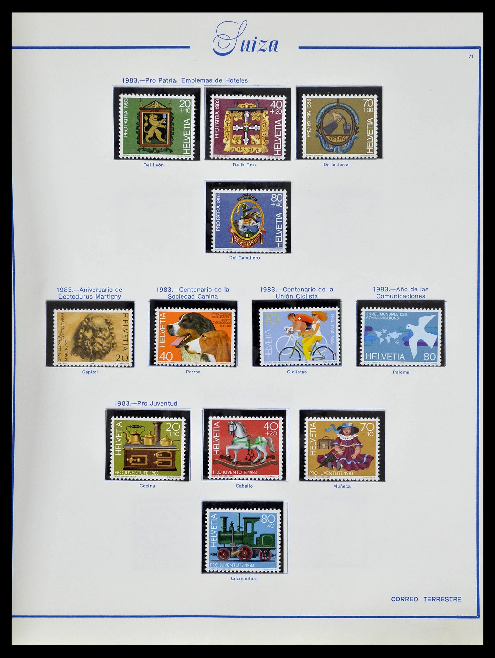 39217 0078 - Stamp collection 39217 Switzerland 1850-1986.