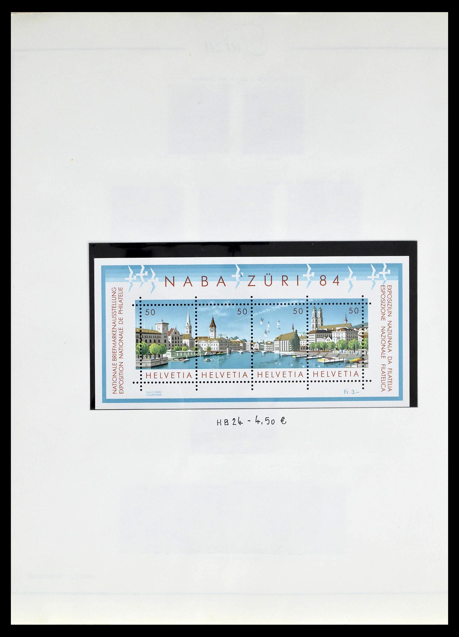 39217 0080 - Postzegelverzameling 39217 Zwitserland 1850-1986.