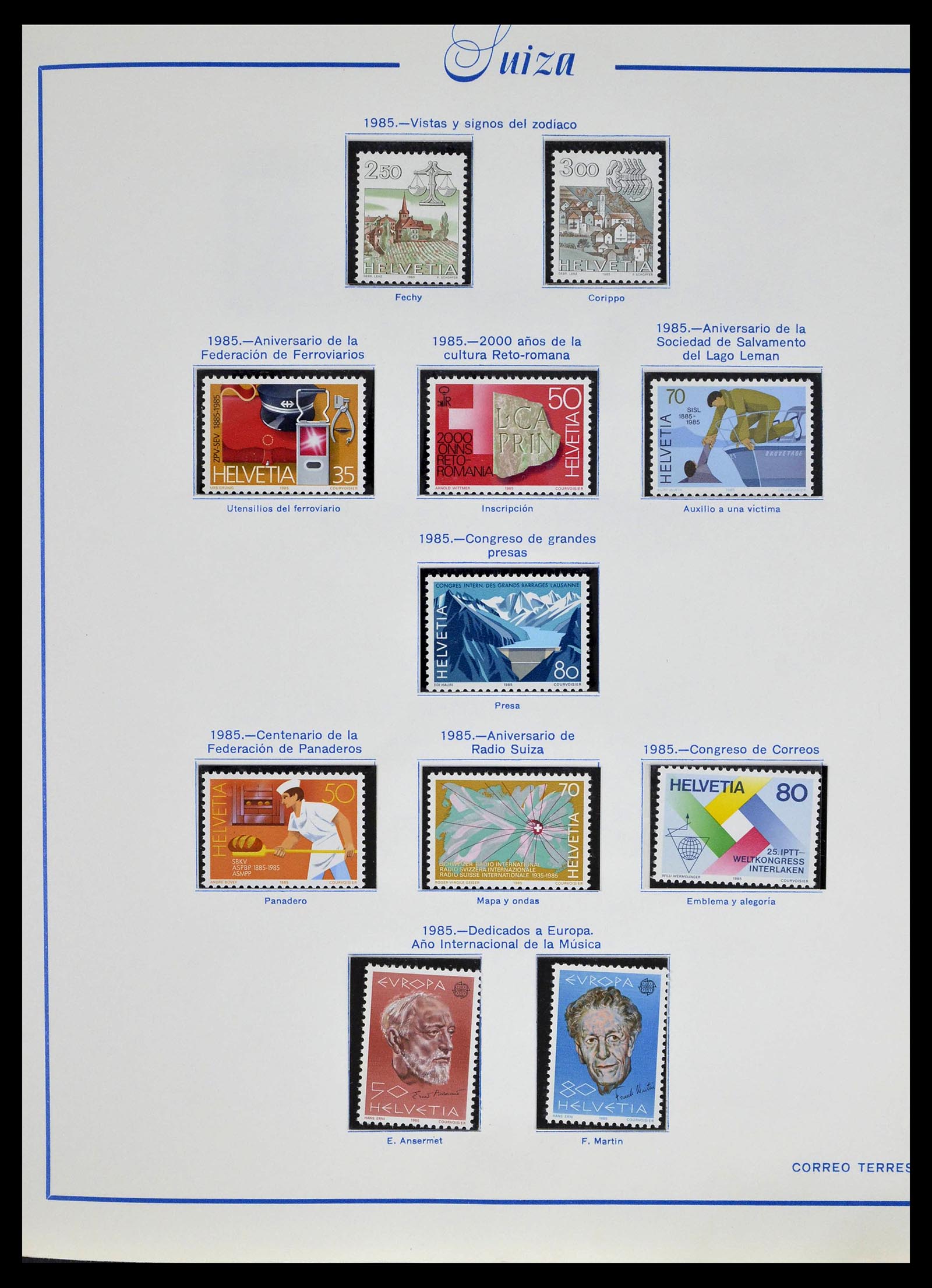39217 0082 - Stamp collection 39217 Switzerland 1850-1986.