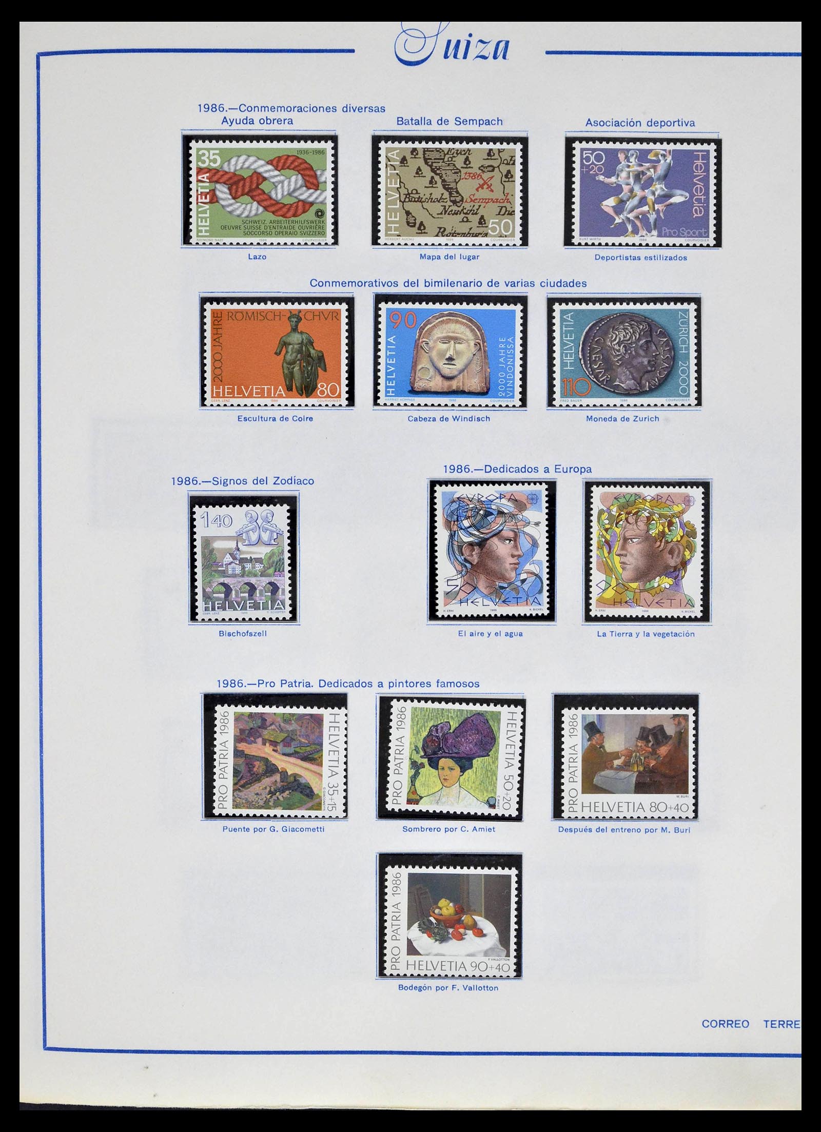 39217 0085 - Stamp collection 39217 Switzerland 1850-1986.