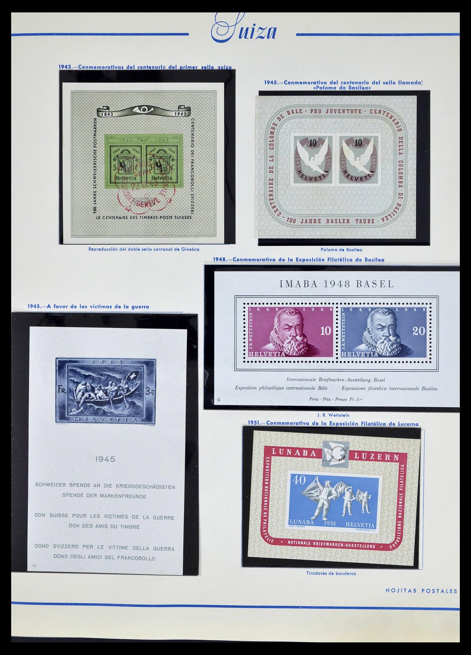 39217 0093 - Stamp collection 39217 Switzerland 1850-1986.