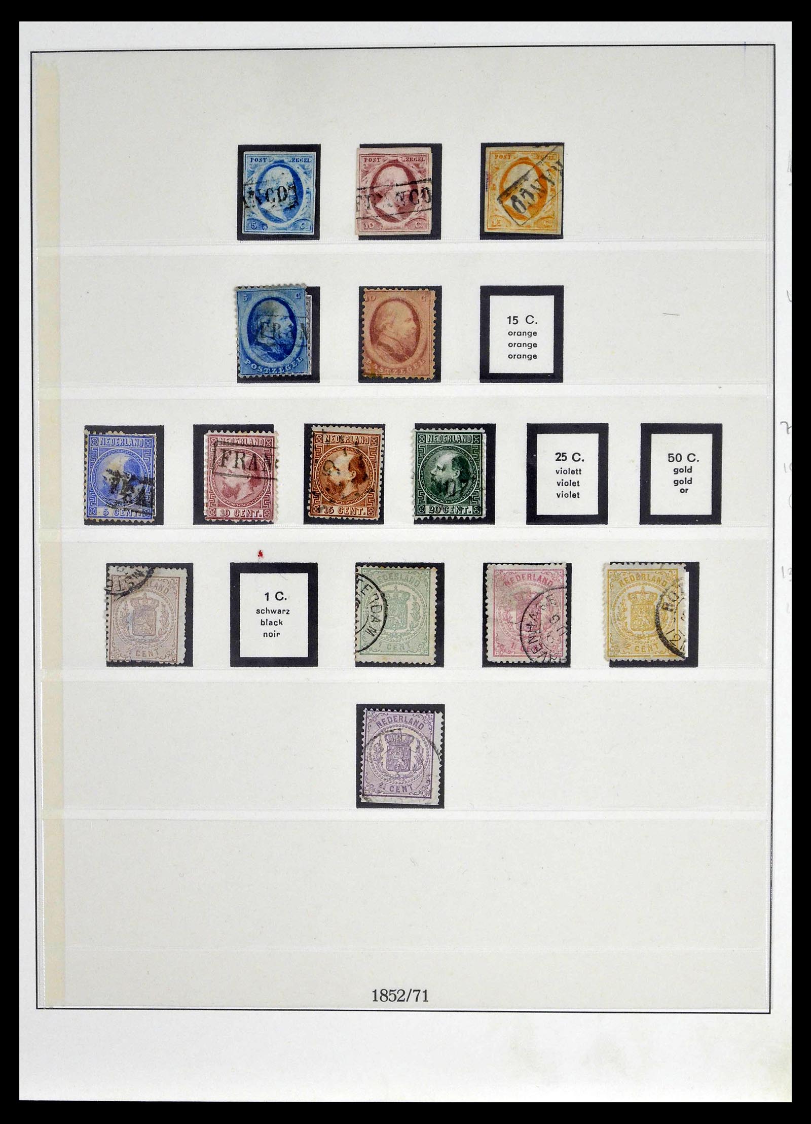 39221 0001 - Postzegelverzameling 39221 Nederland 1852-1966.