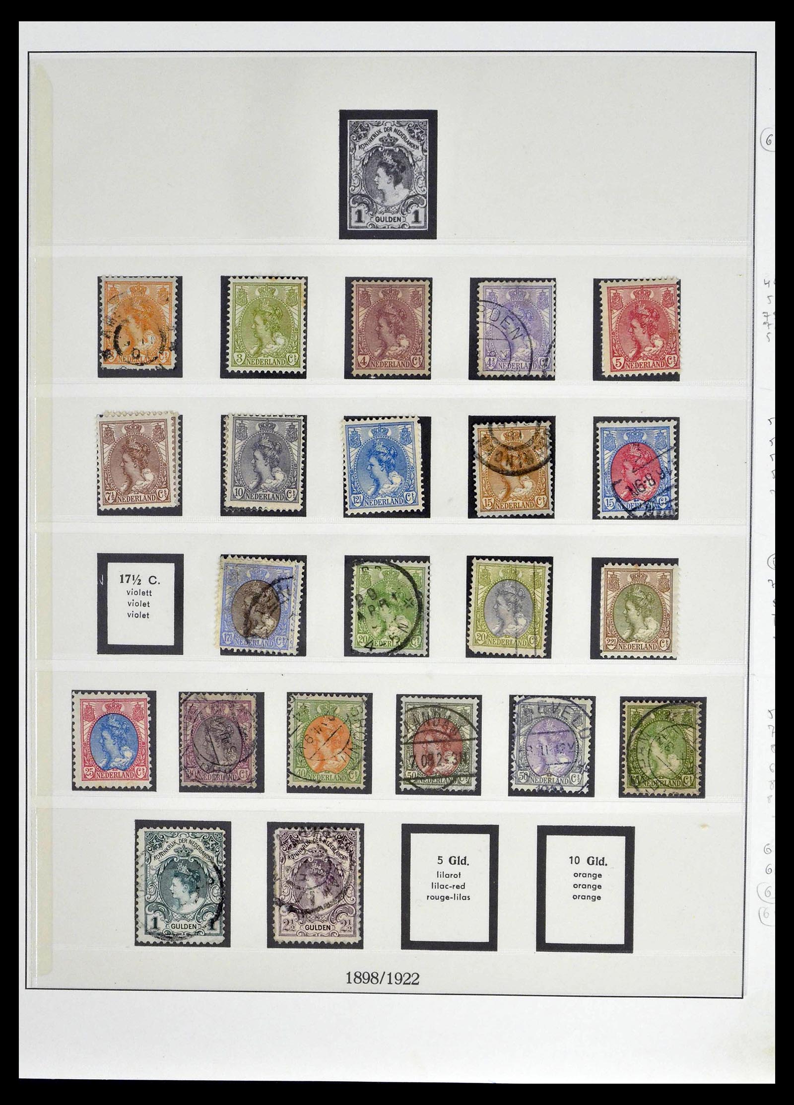 39221 0005 - Postzegelverzameling 39221 Nederland 1852-1966.