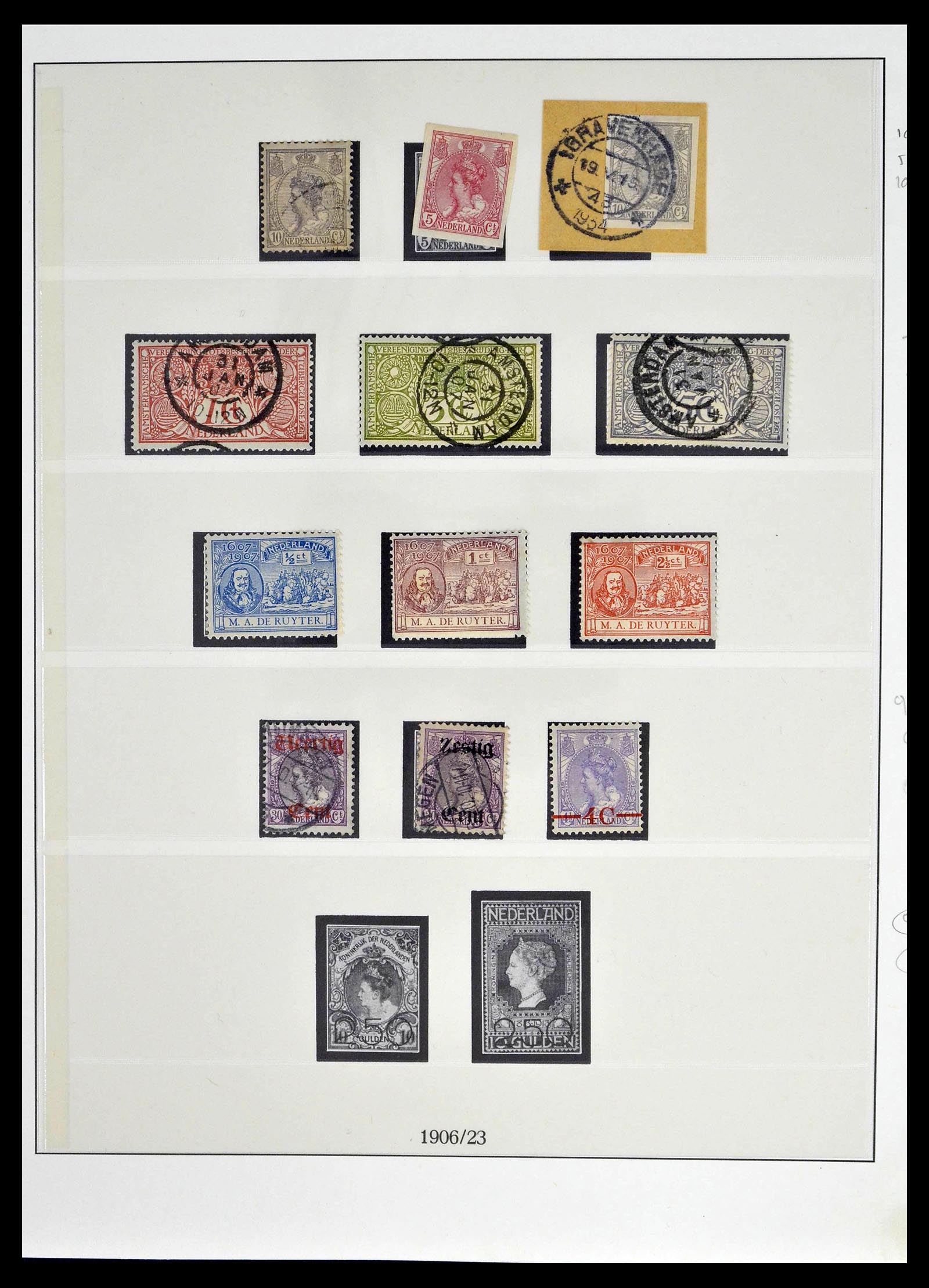 39221 0007 - Postzegelverzameling 39221 Nederland 1852-1966.