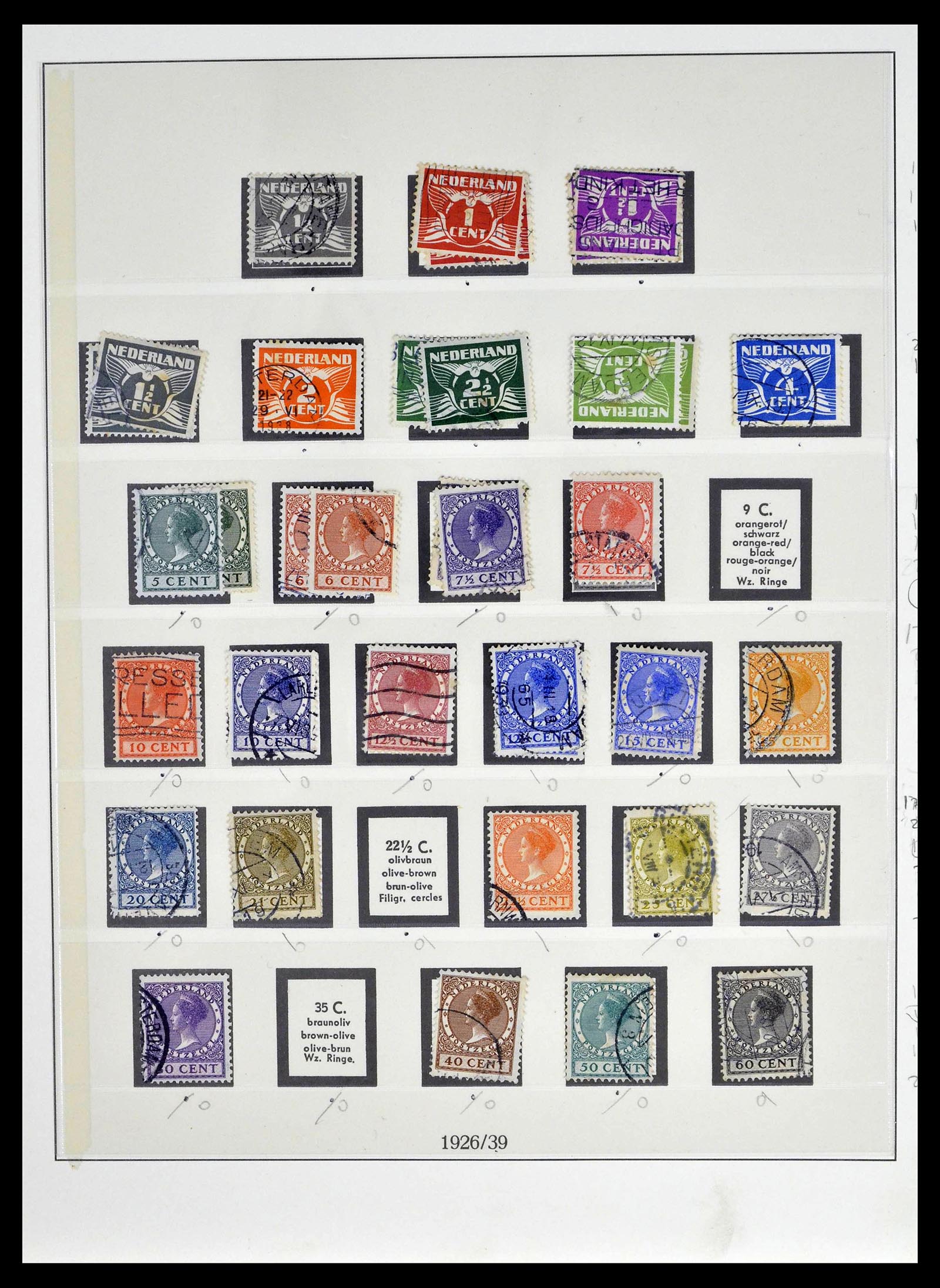 39221 0015 - Postzegelverzameling 39221 Nederland 1852-1966.