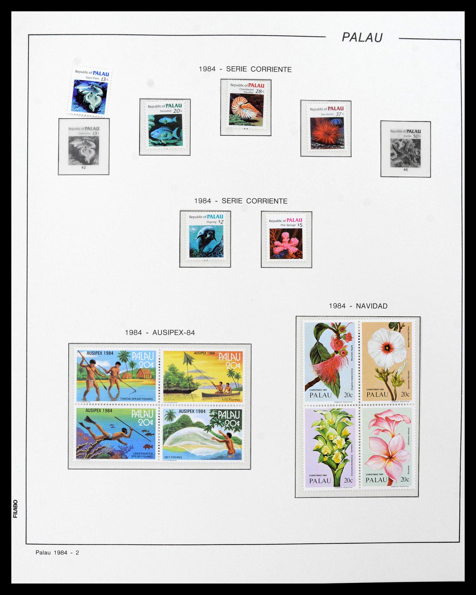39222 0004 - Stamp collection 39222 Palau, Micronesia and Marshall islands 1980-1995. 39222 0004 - Stamp collection 39222 Palau, Micronesia and Marshall islands 1980-1995.