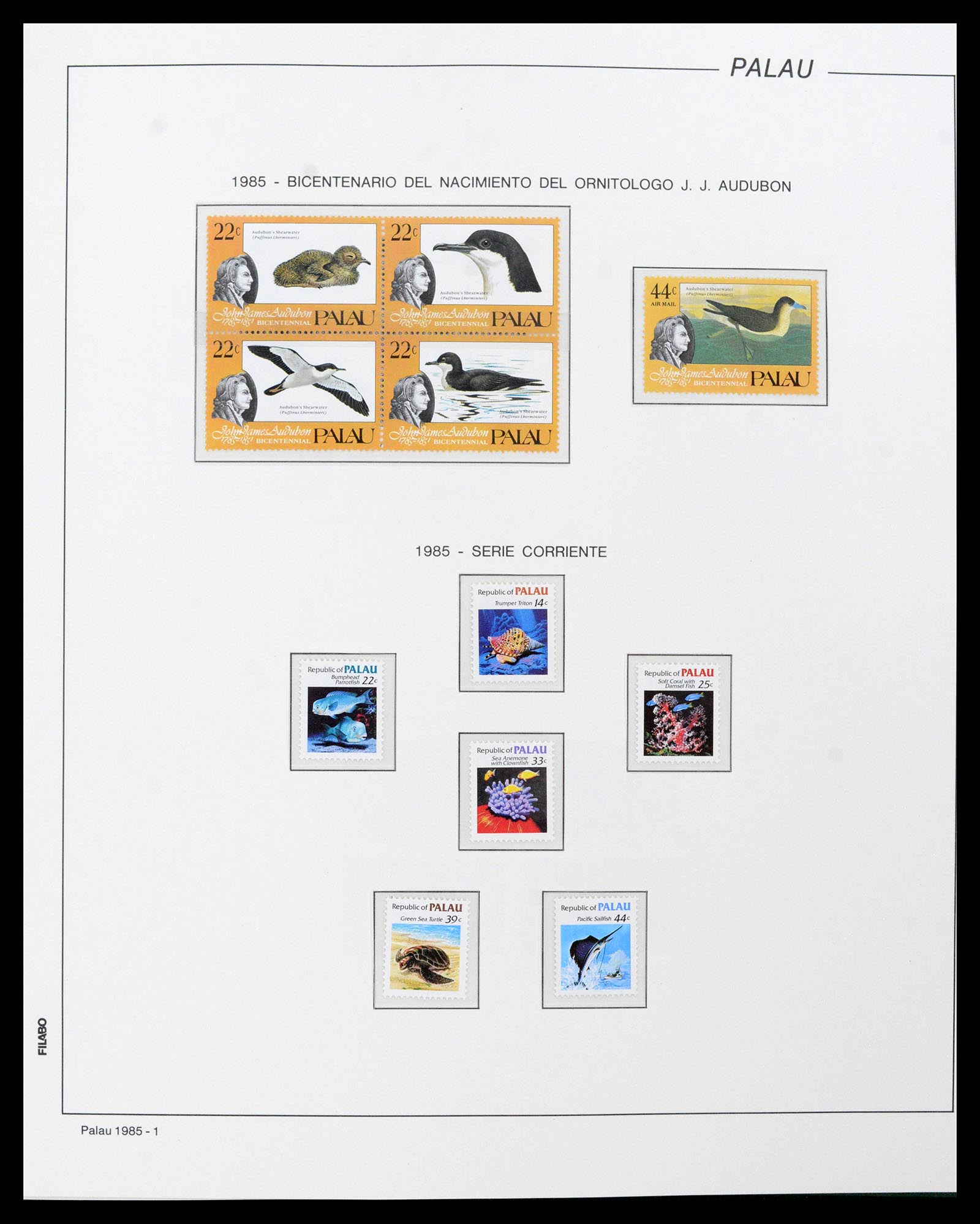 39222 0006 - Stamp collection 39222 Palau, Micronesia and Marshall islands 1980-1995. 39222 0006 - Stamp collection 39222 Palau, Micronesia and Marshall islands 1980-1995.