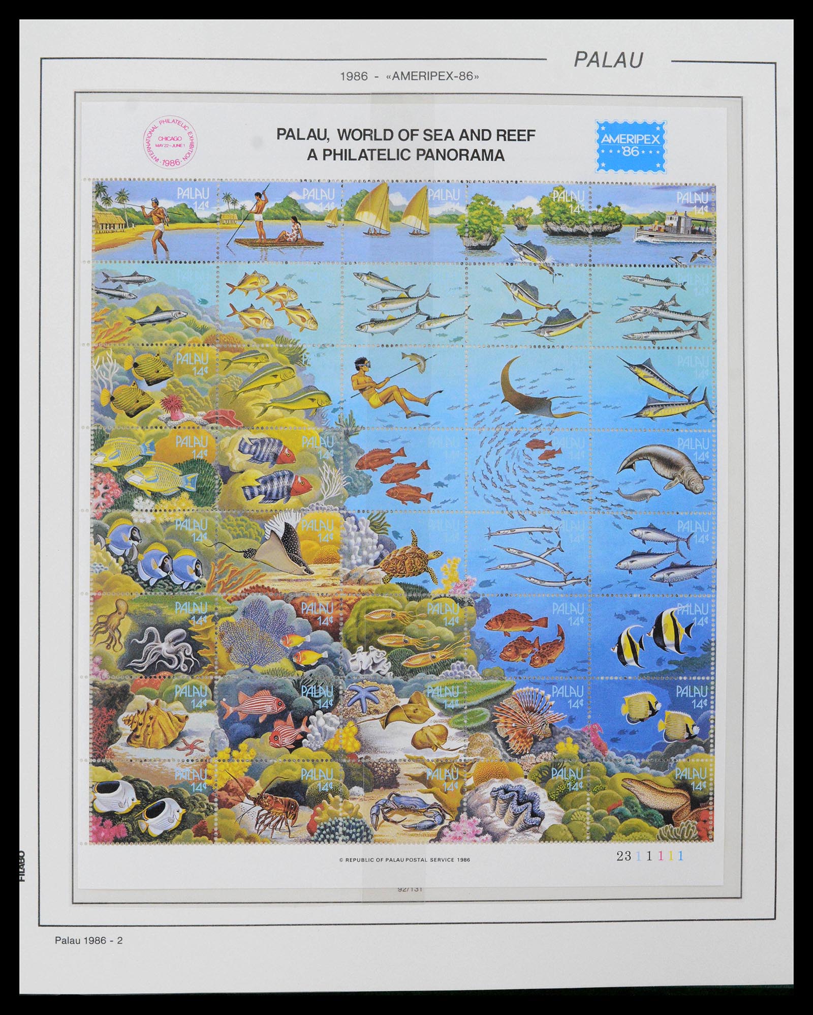 39222 0011 - Stamp collection 39222 Palau, Micronesia and Marshall islands 1980-1995. 39222 0011 - Stamp collection 39222 Palau, Micronesia and Marshall islands 1980-1995.
