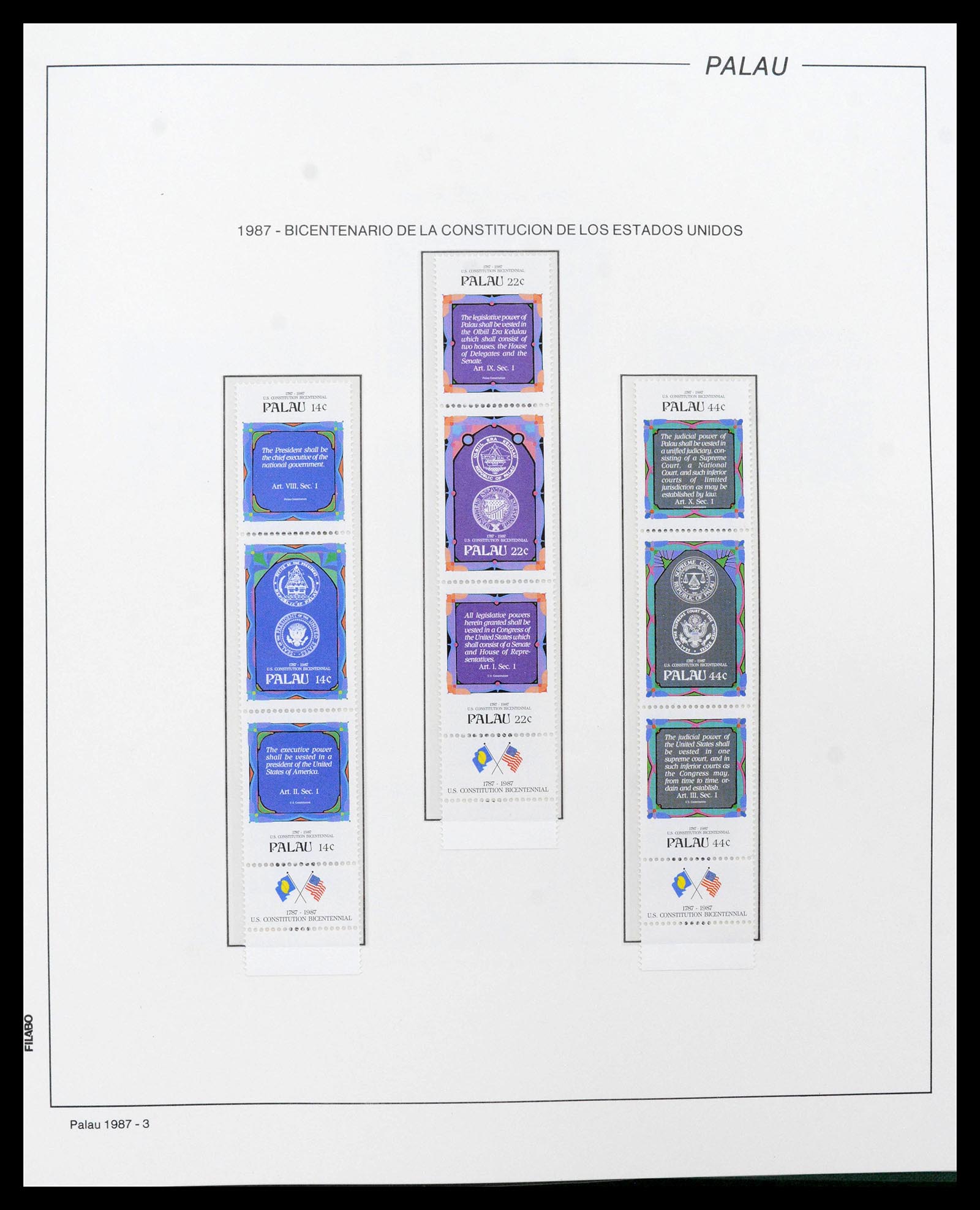 39222 0016 - Stamp collection 39222 Palau, Micronesia and Marshall islands 1980-1995. 39222 0016 - Stamp collection 39222 Palau, Micronesia and Marshall islands 1980-1995.