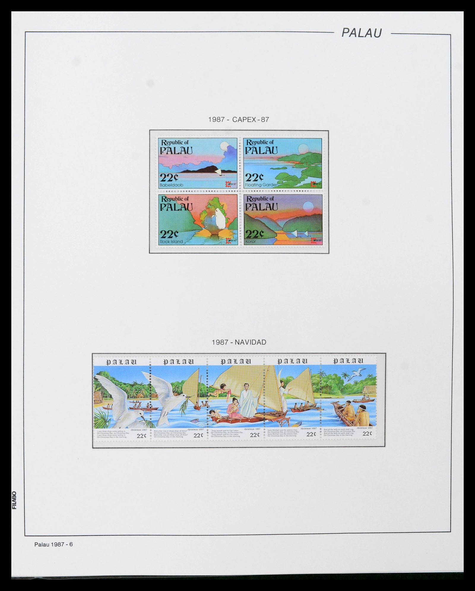 39222 0019 - Stamp collection 39222 Palau, Micronesia and Marshall islands 1980-1995. 39222 0019 - Stamp collection 39222 Palau, Micronesia and Marshall islands 1980-1995.