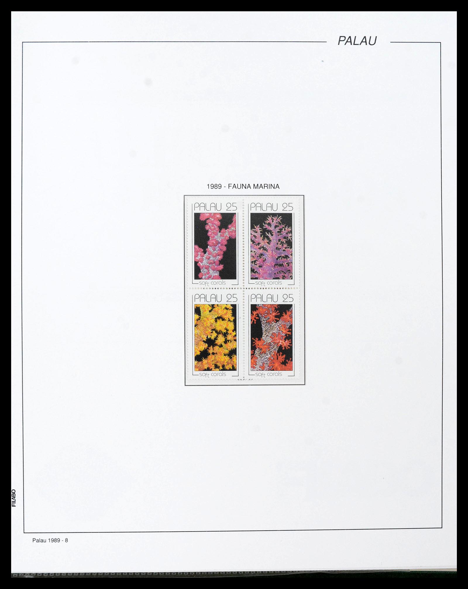 39222 0032 - Stamp collection 39222 Palau, Micronesia and Marshall islands 1980-1995.