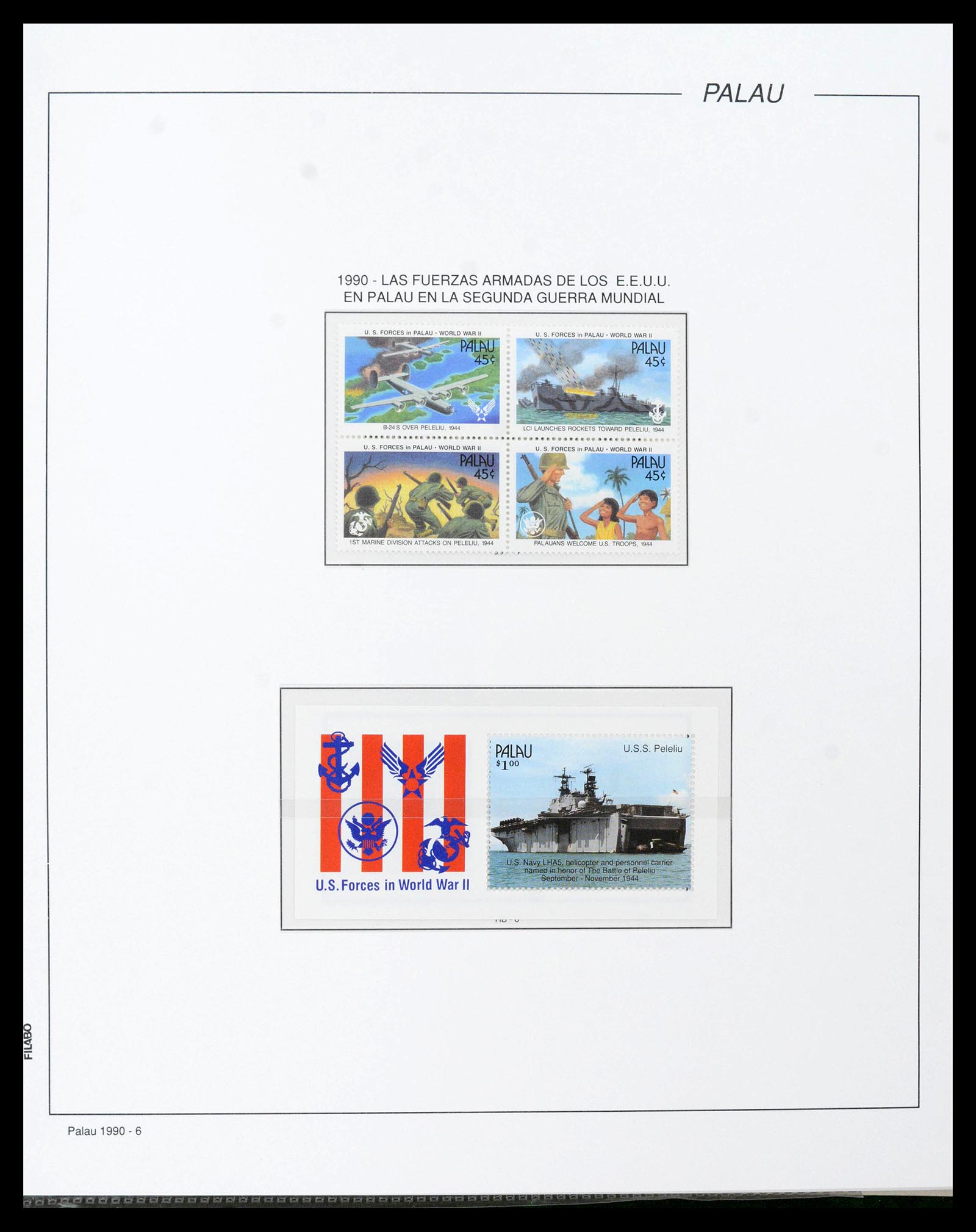 39222 0038 - Stamp collection 39222 Palau, Micronesia and Marshall islands 1980-1995.