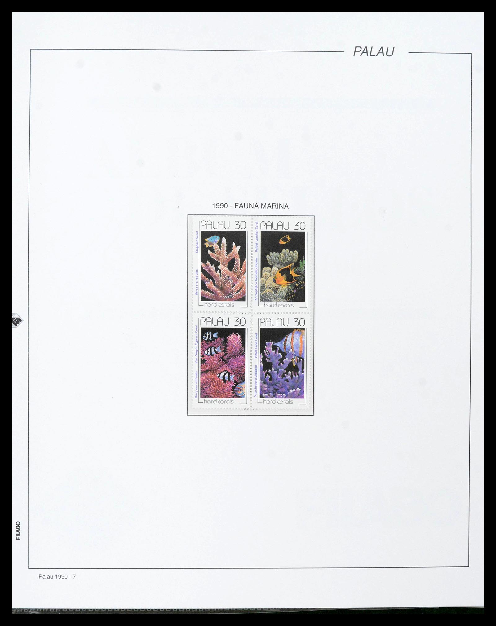 39222 0039 - Stamp collection 39222 Palau, Micronesia and Marshall islands 1980-1995.