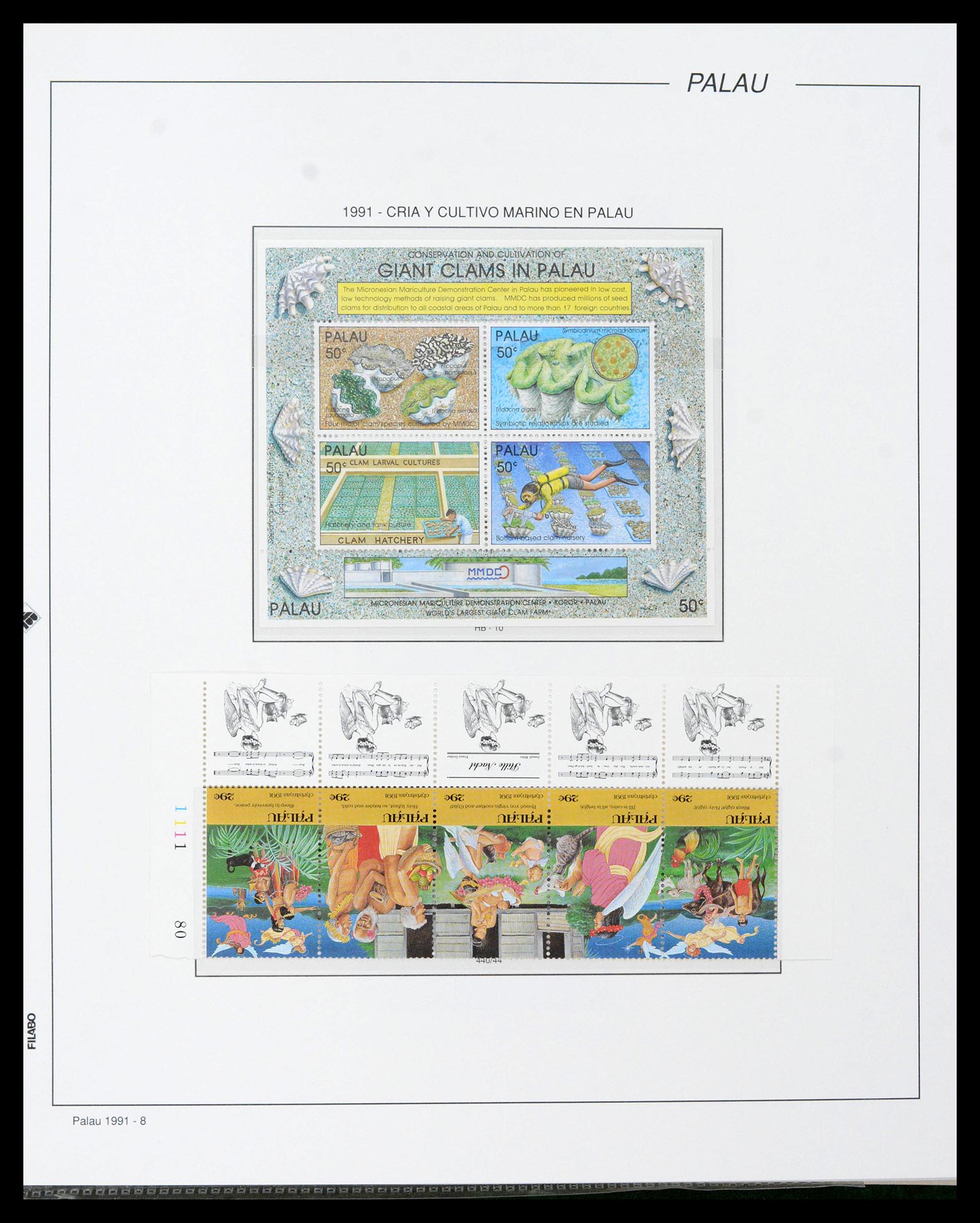 39222 0047 - Stamp collection 39222 Palau, Micronesia and Marshall islands 1980-1995.