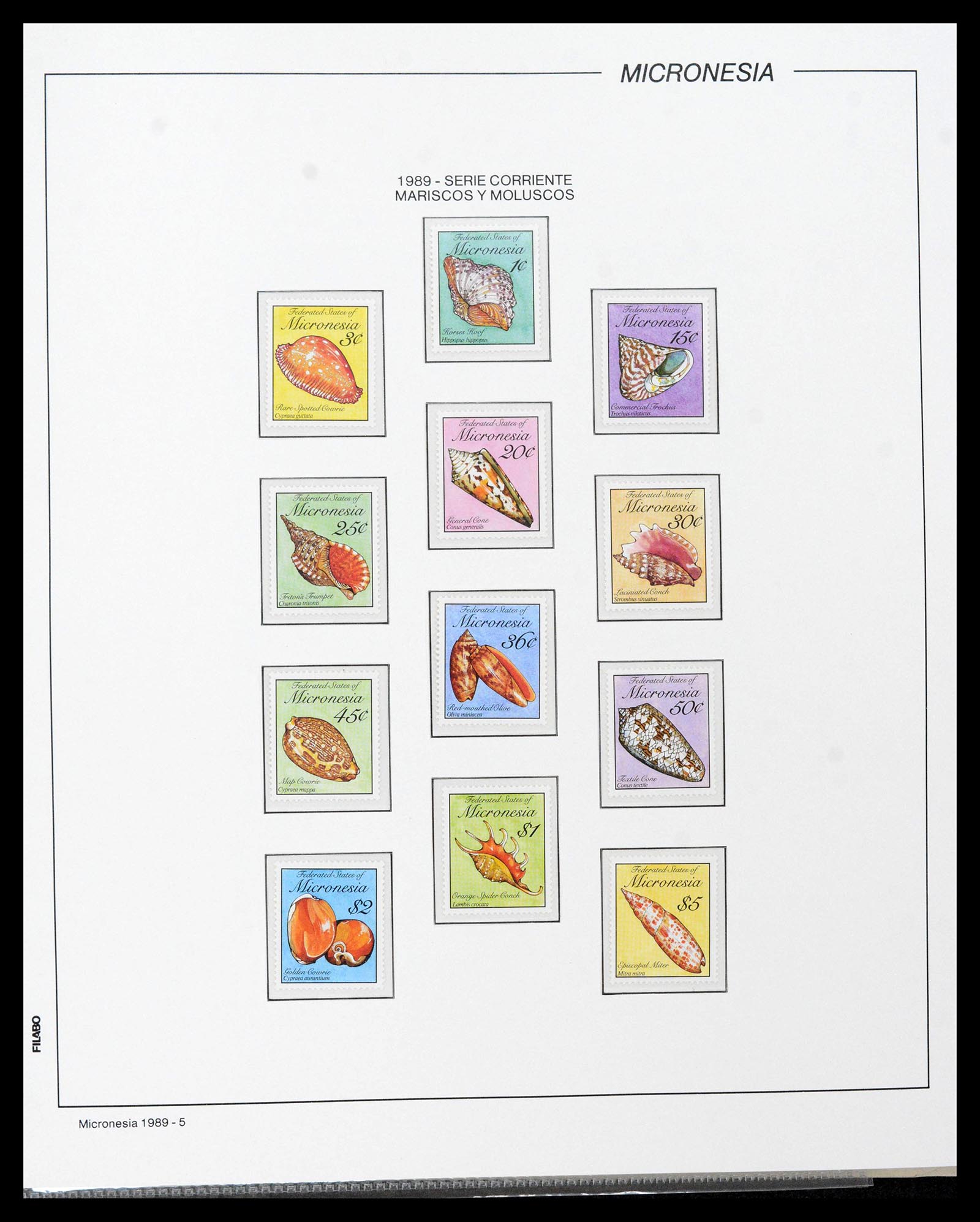 39222 0082 - Stamp collection 39222 Palau, Micronesia and Marshall islands 1980-1995.