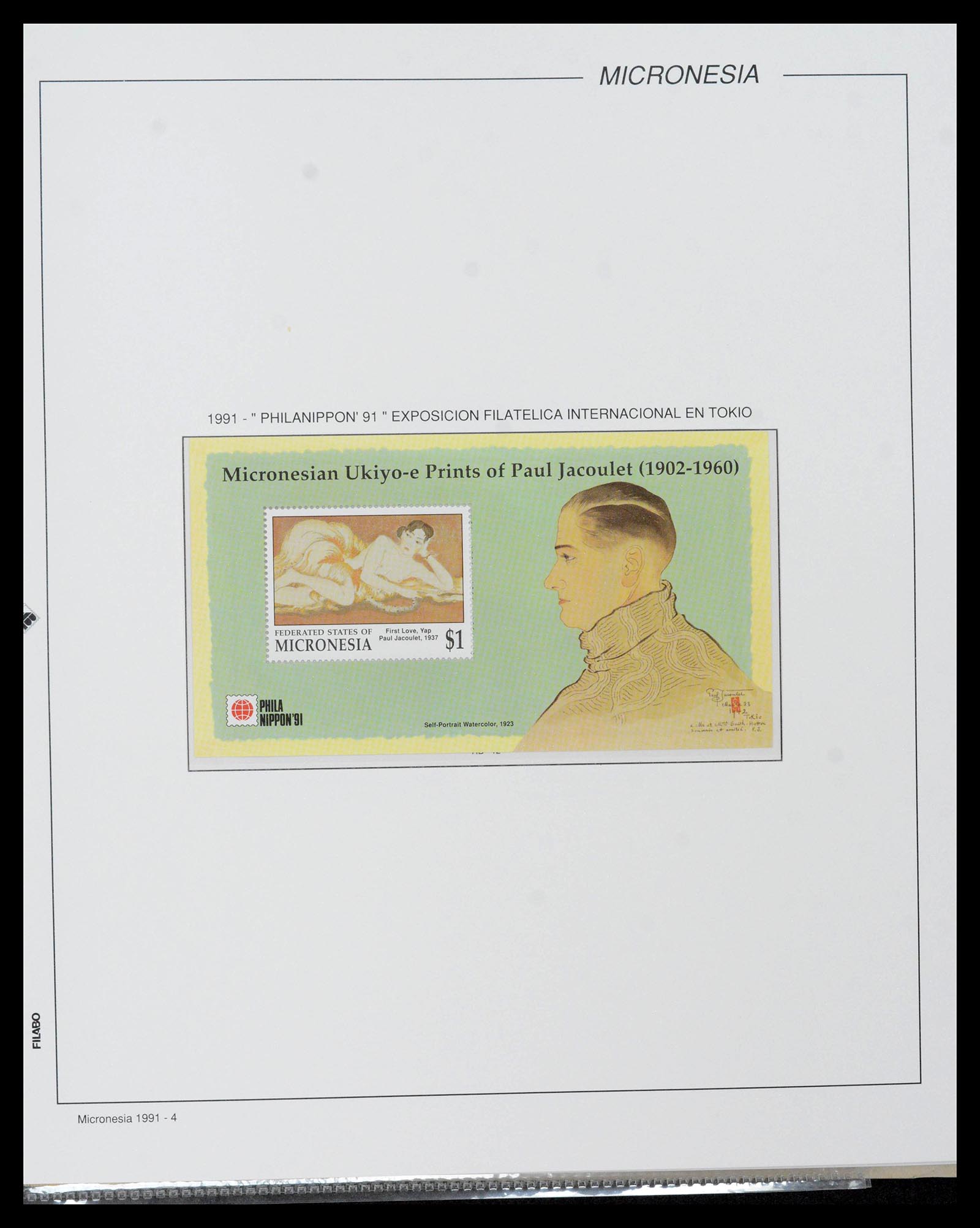 39222 0094 - Stamp collection 39222 Palau, Micronesia and Marshall islands 1980-1995.