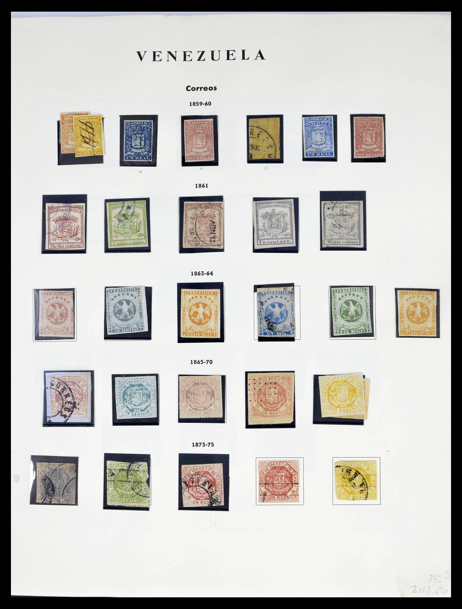 39223 0001 - Stamp collection 39223 Venezuela 1859-1984.