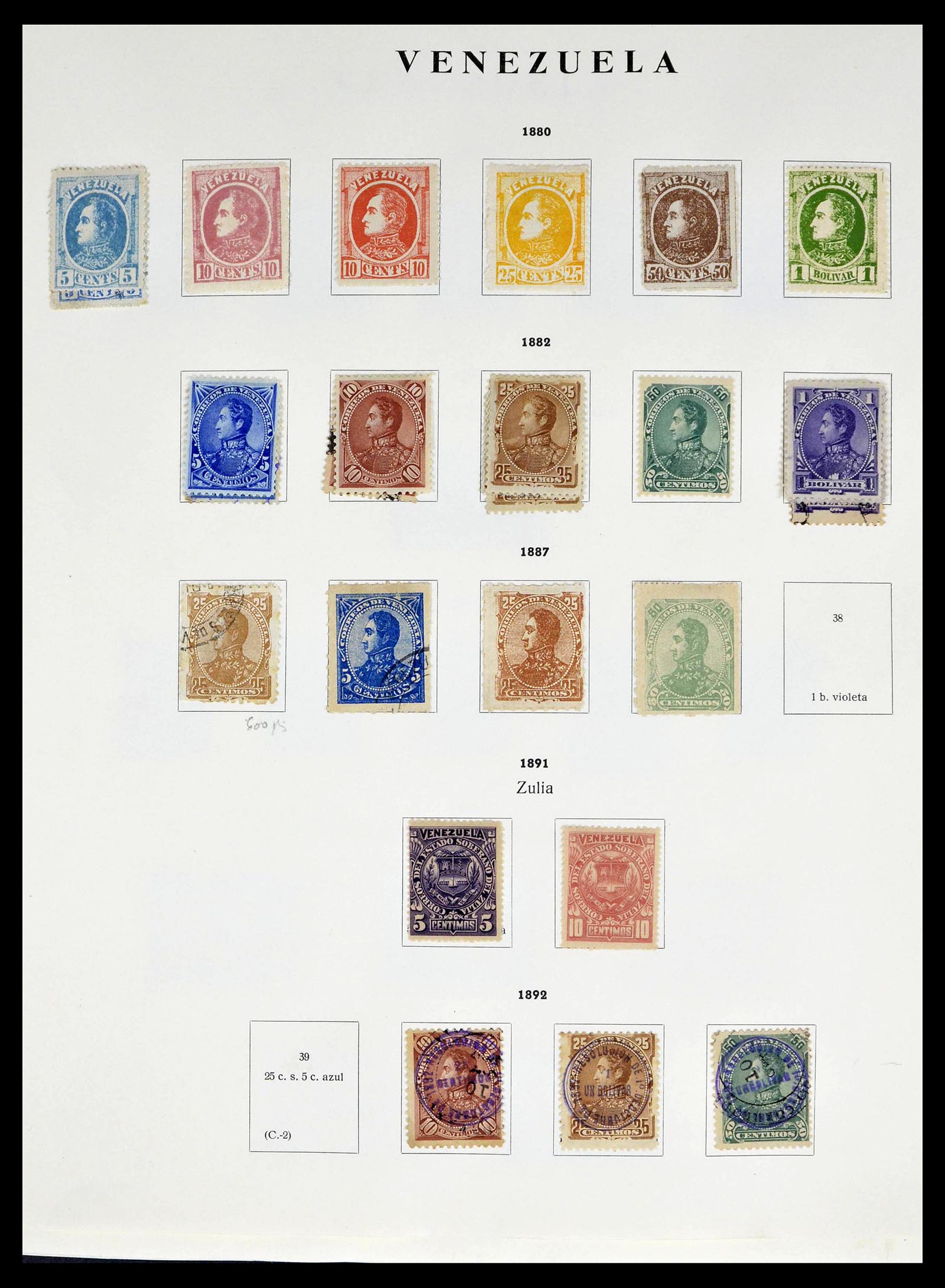 39223 0004 - Stamp collection 39223 Venezuela 1859-1984.