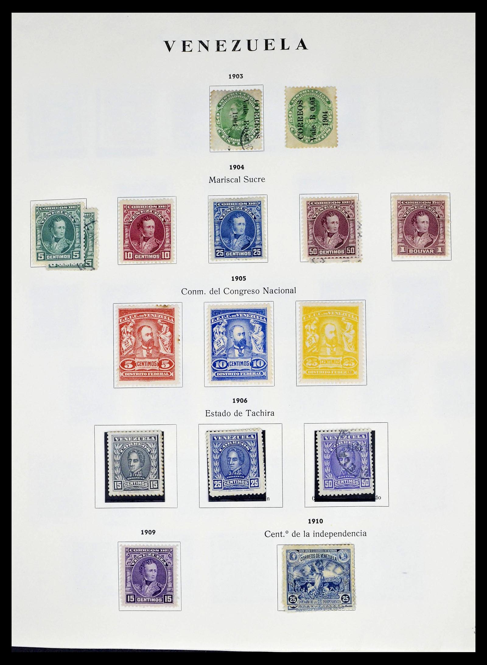 39223 0009 - Stamp collection 39223 Venezuela 1859-1984.