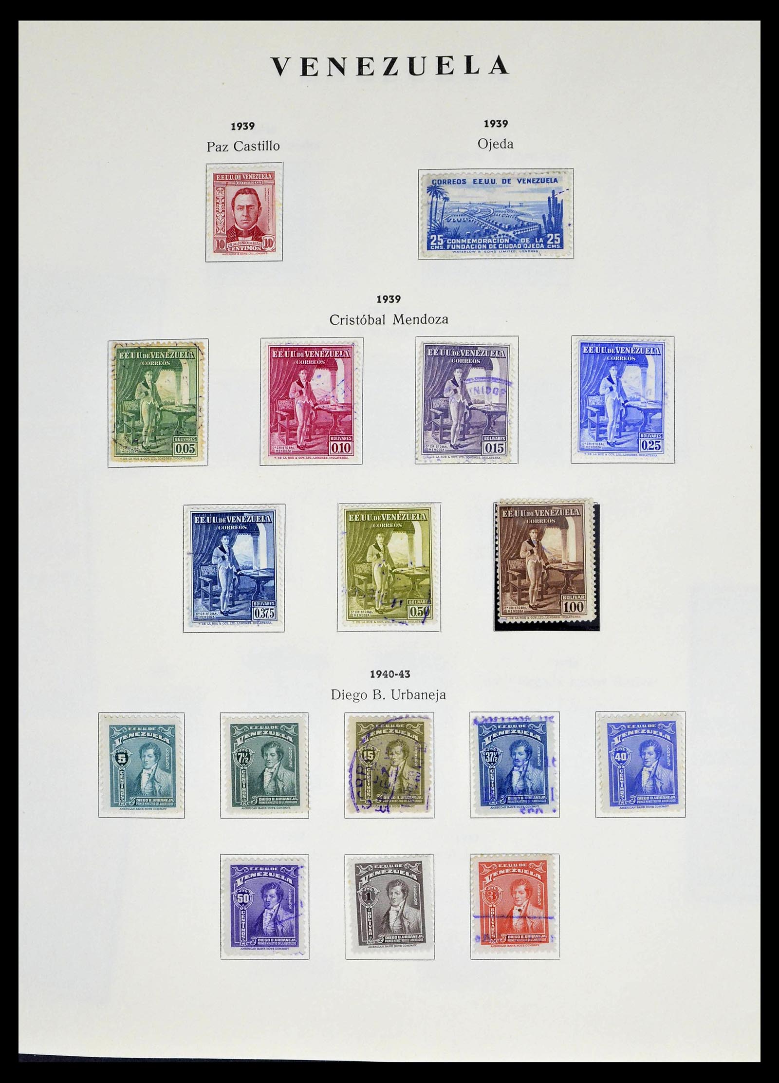 39223 0015 - Stamp collection 39223 Venezuela 1859-1984.
