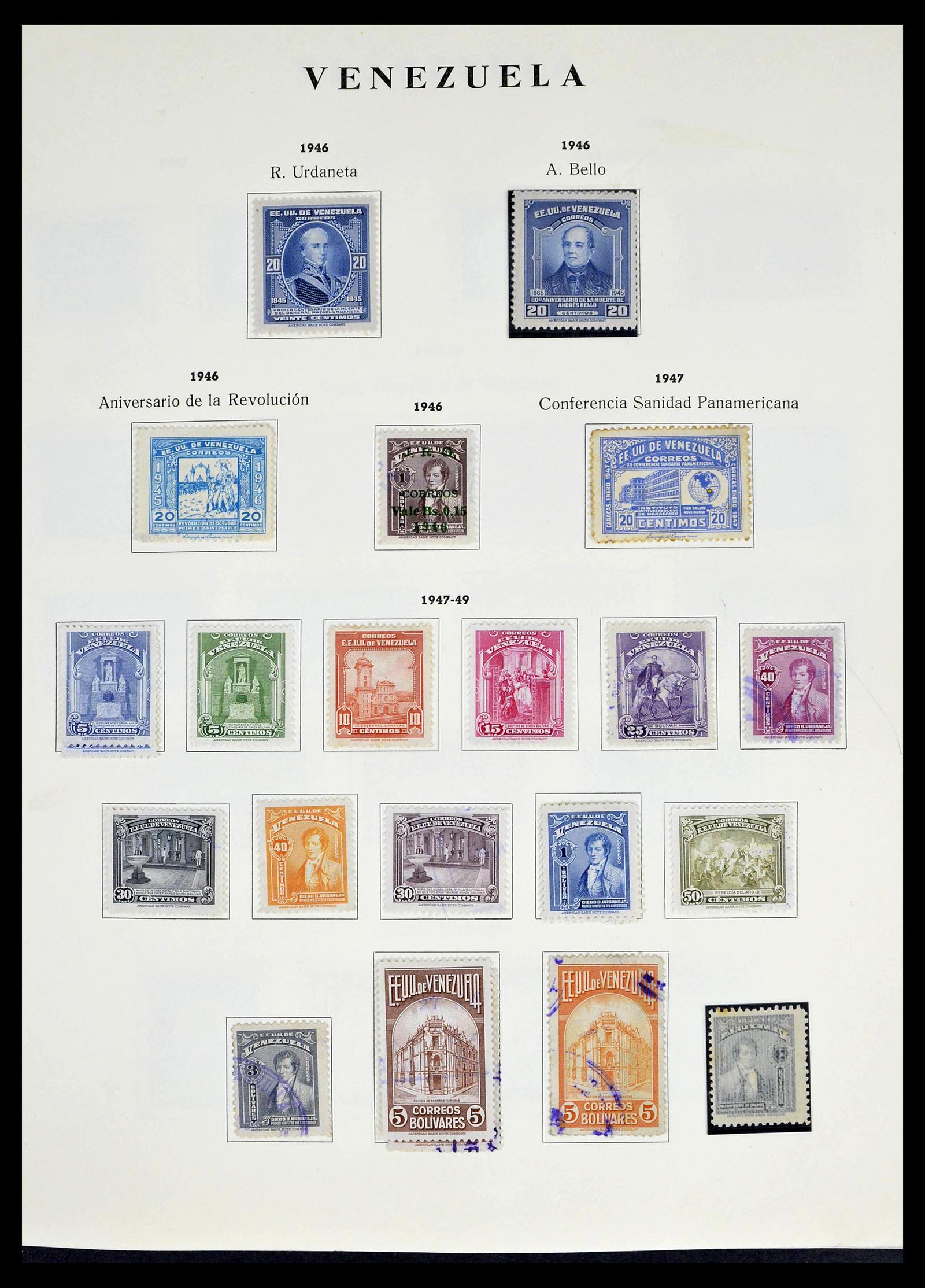 39223 0019 - Stamp collection 39223 Venezuela 1859-1984.