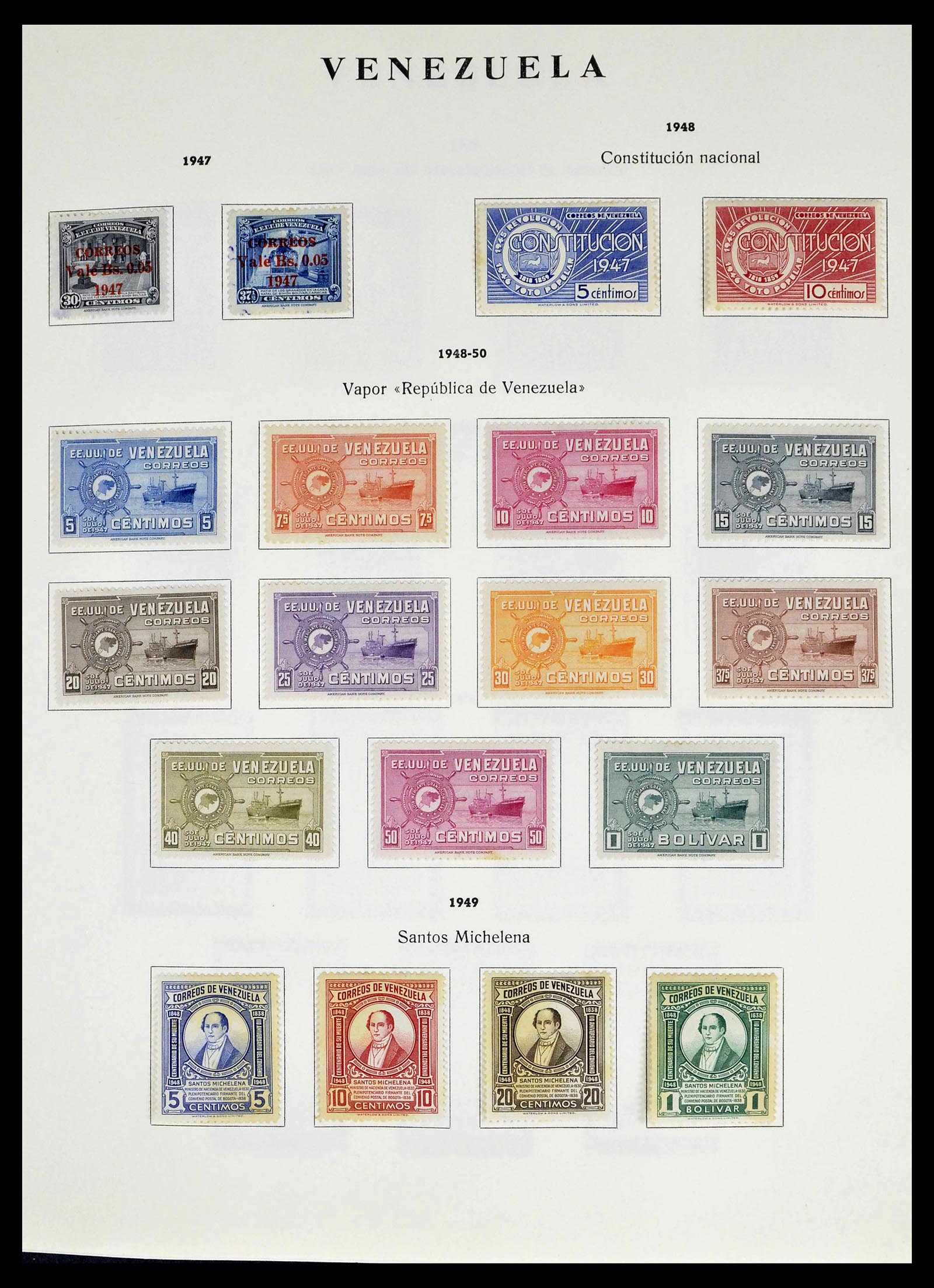 39223 0020 - Stamp collection 39223 Venezuela 1859-1984.