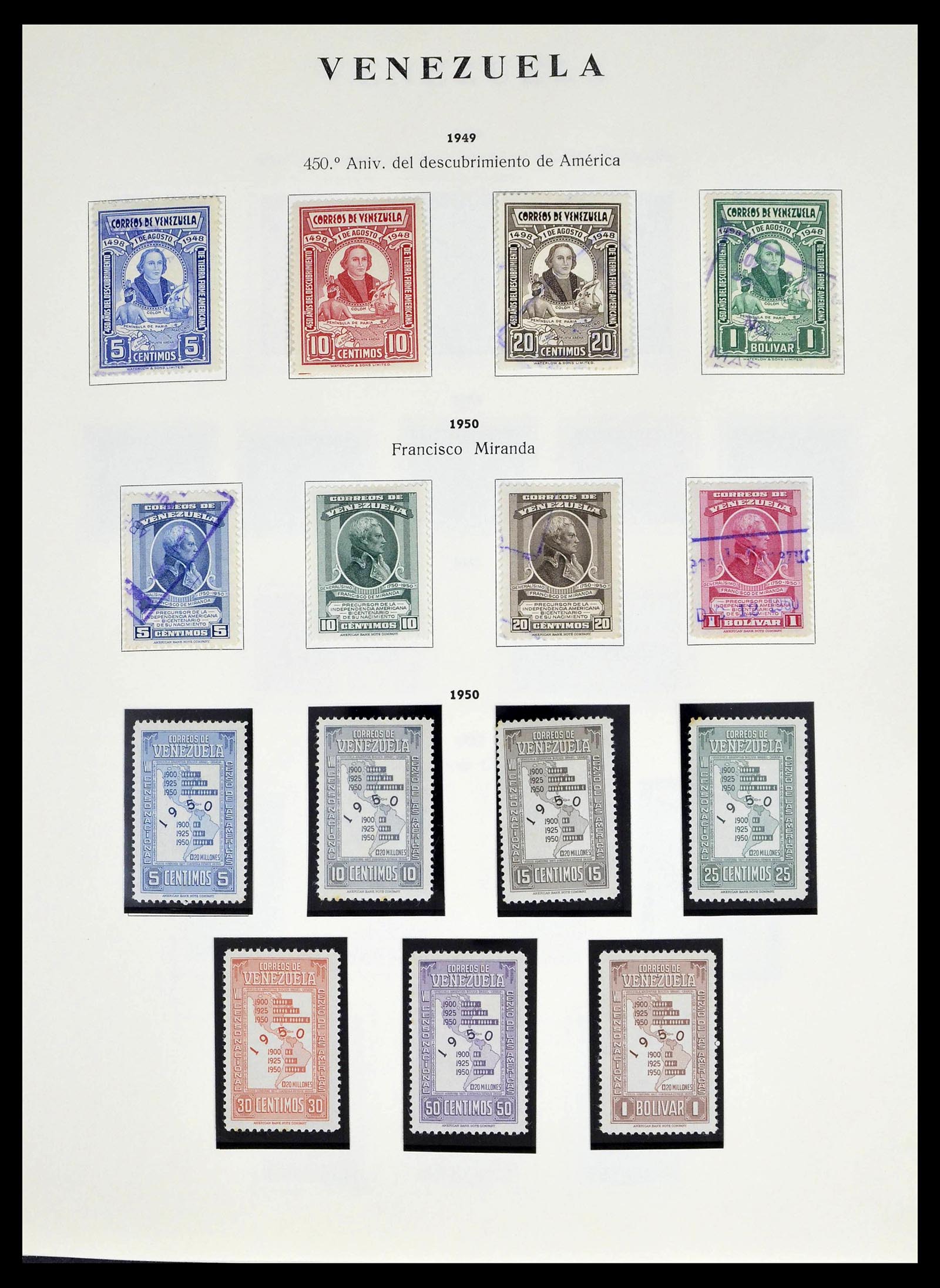 39223 0021 - Stamp collection 39223 Venezuela 1859-1984.
