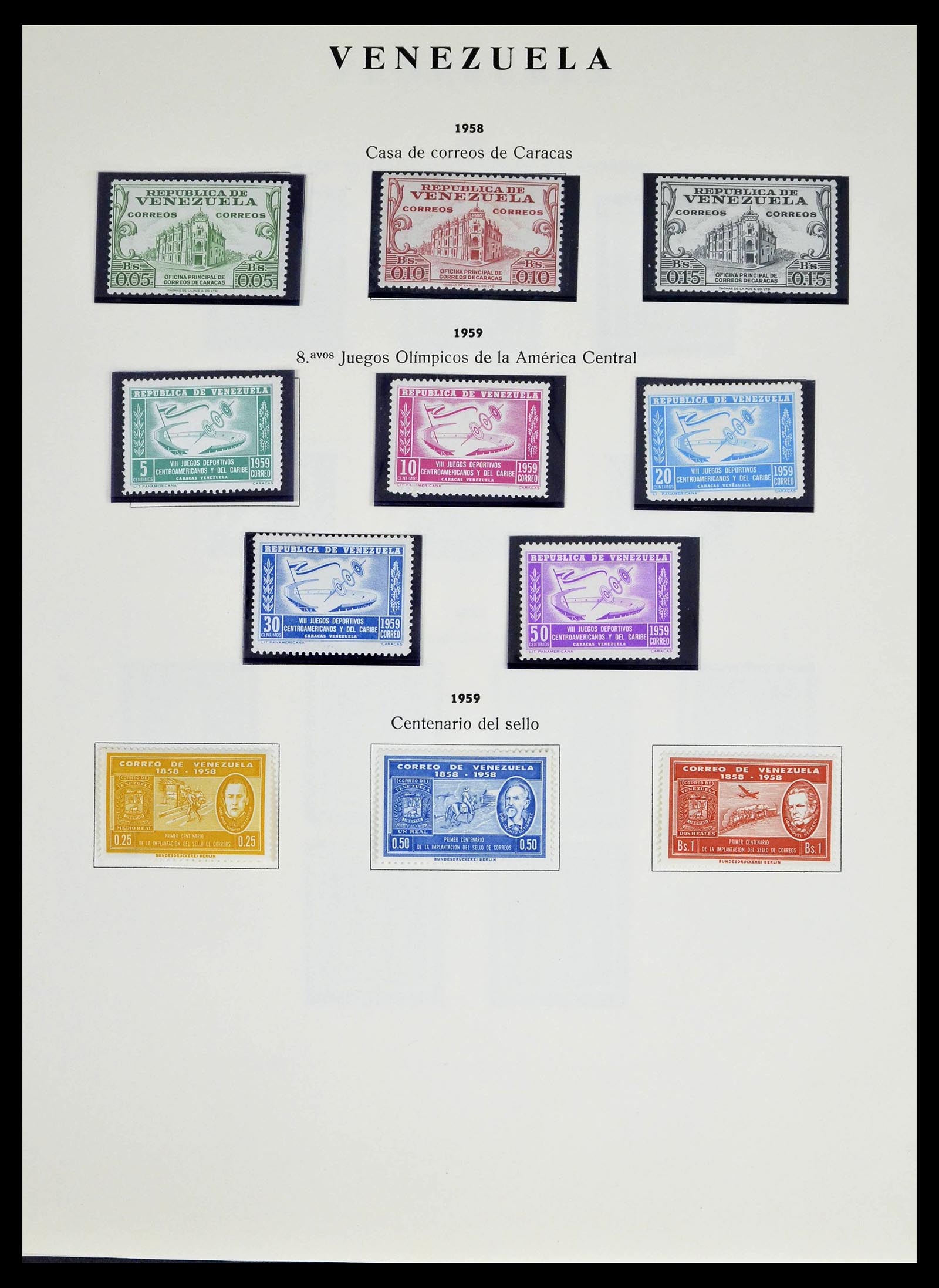 39223 0041 - Postzegelverzameling 39223 Venezuela 1859-1984.