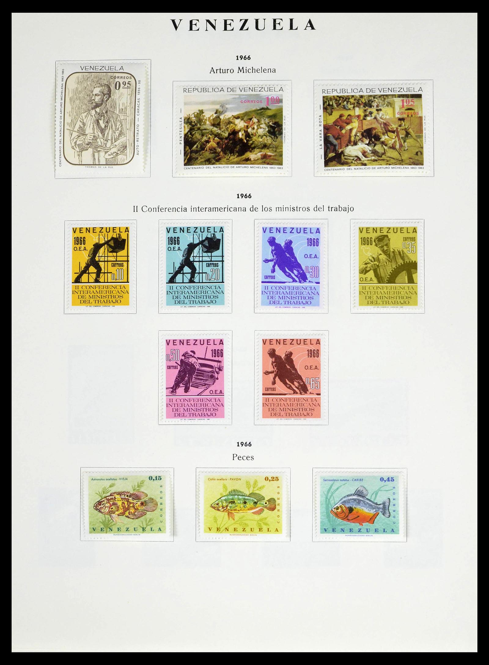 39223 0052 - Stamp collection 39223 Venezuela 1859-1984.