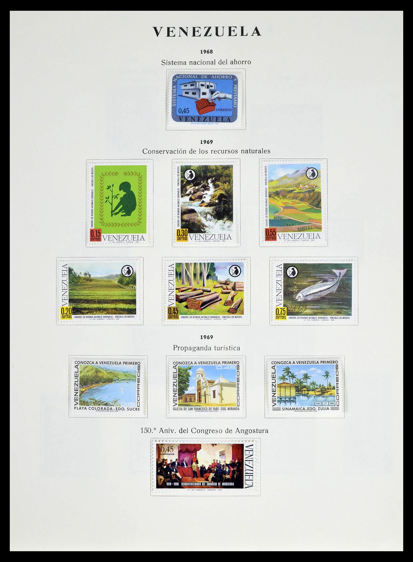 39223 0054 - Stamp collection 39223 Venezuela 1859-1984.