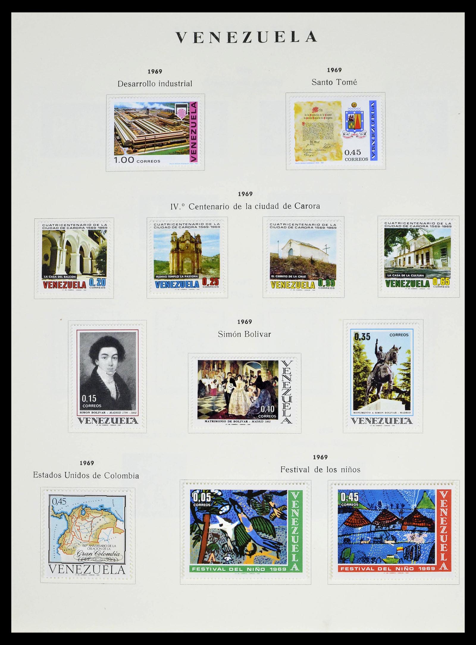 39223 0056 - Stamp collection 39223 Venezuela 1859-1984.