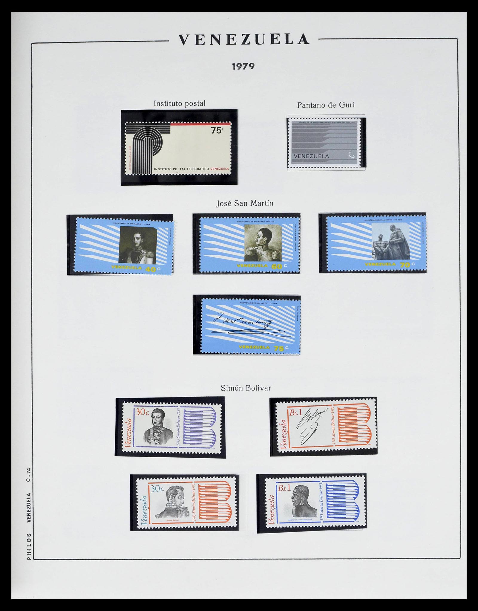 39223 0080 - Stamp collection 39223 Venezuela 1859-1984.