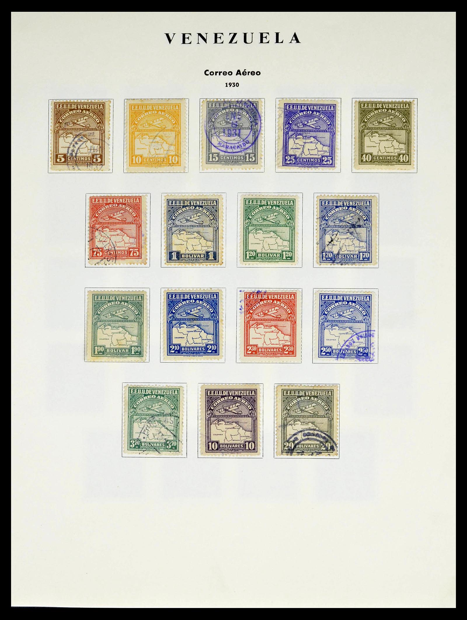 39223 0091 - Stamp collection 39223 Venezuela 1859-1984.